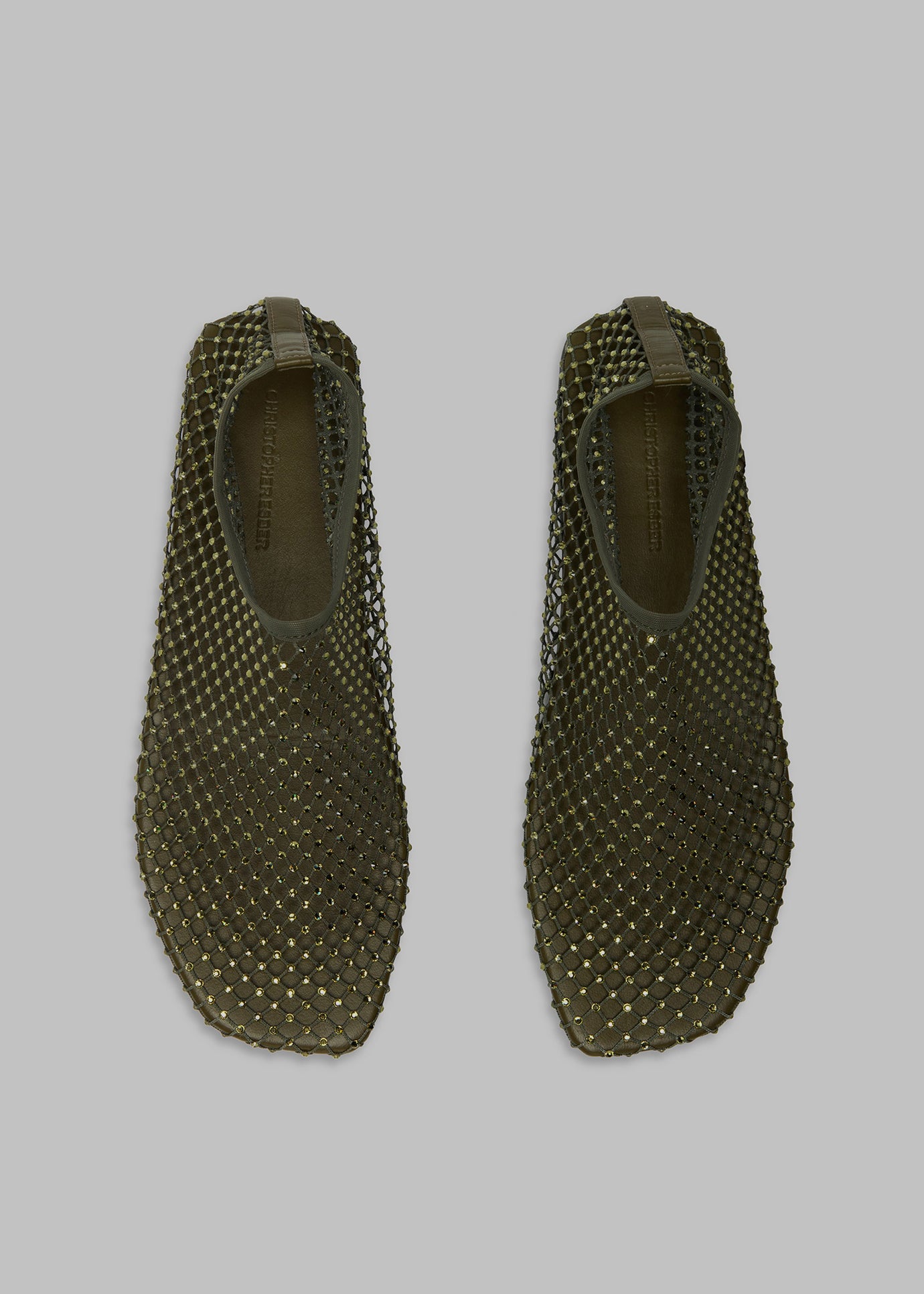 Christopher Esber Minette Flats - Olive - 1