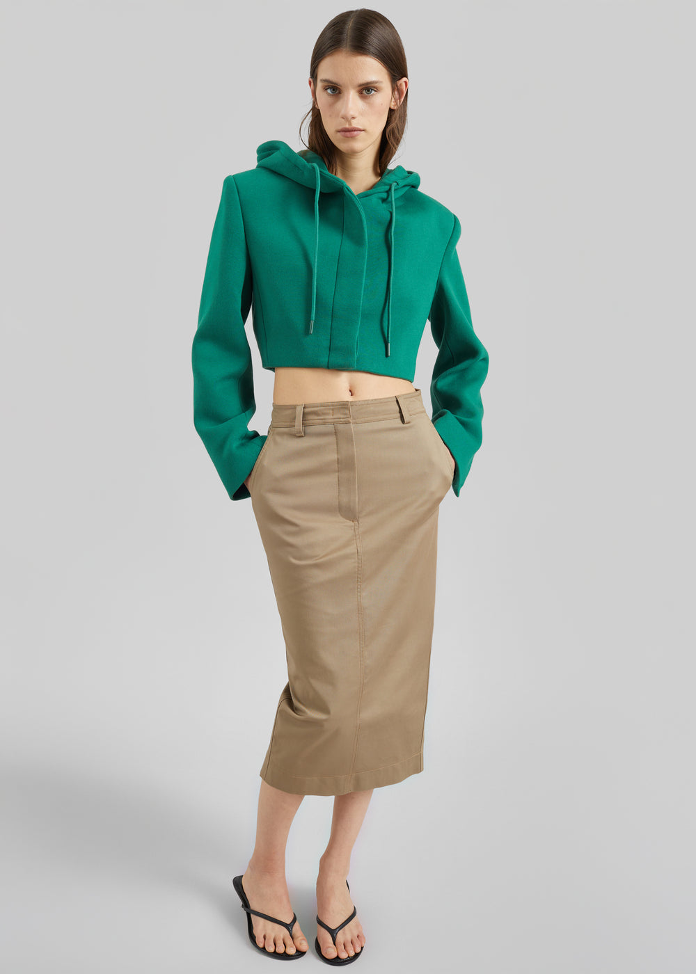 Christopher Esber Noa Hoodie - Leaf - 1
