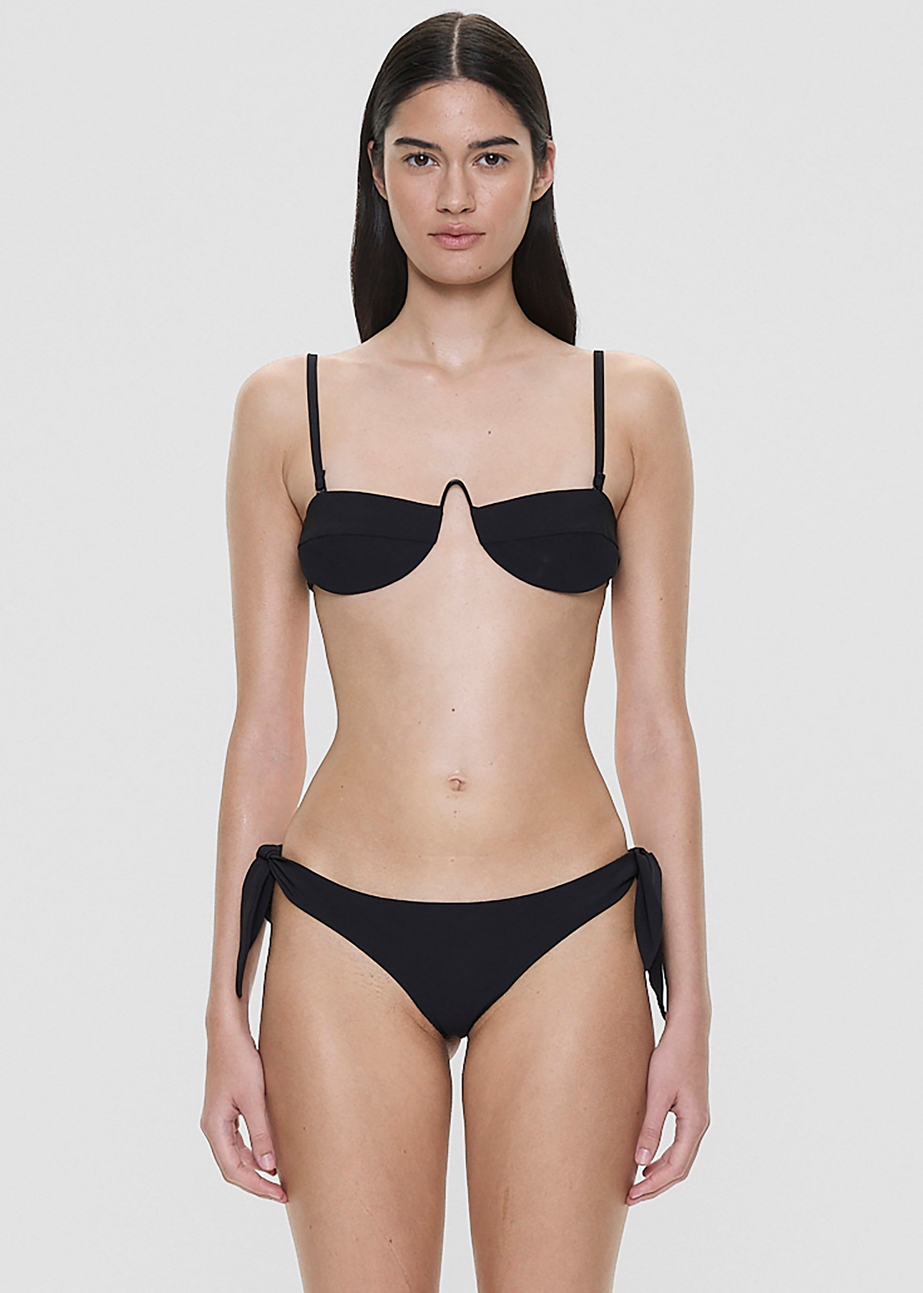 Christopher Esber Porto Side Tie Brief - Black - 1