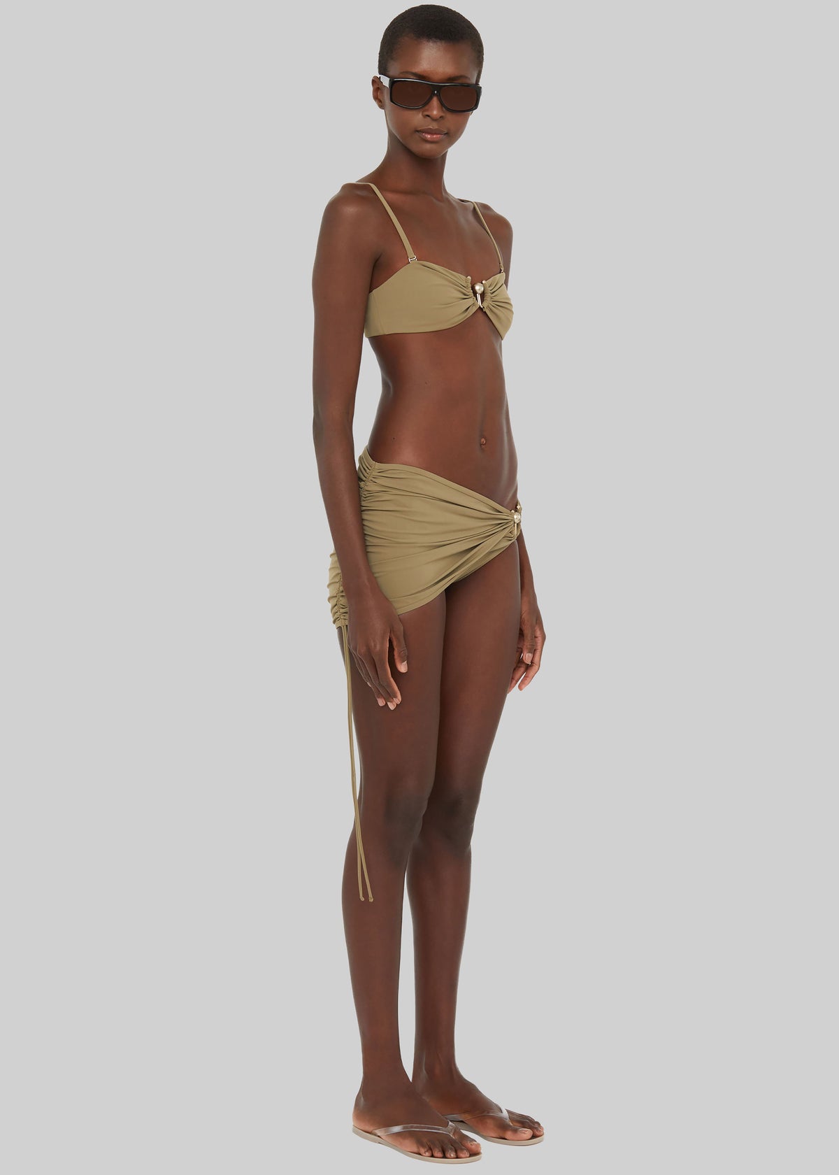 Christopher Esber Ruched Orbit Skirt Briefs - Eucalypt - 6