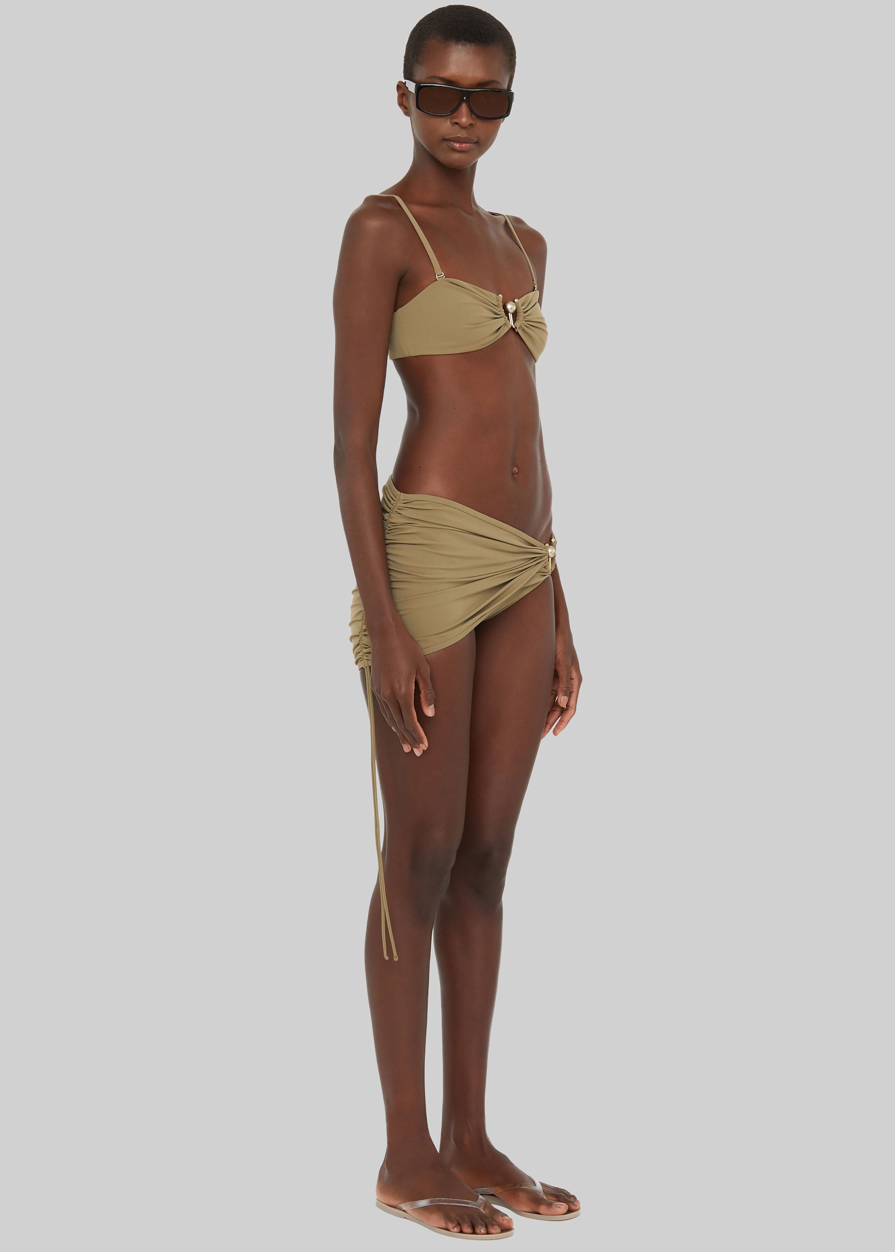 Christopher Esber Ruched Orbit Skirt Briefs - Eucalypt - 6