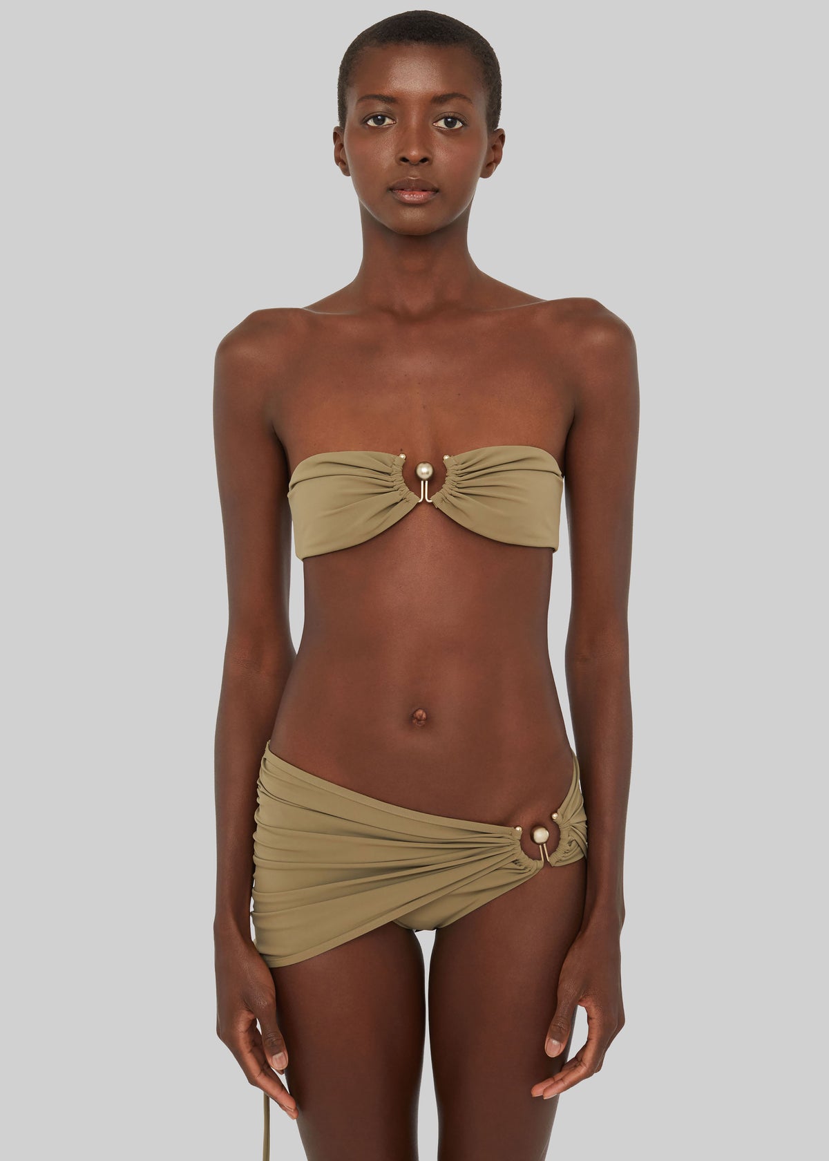 Christopher Esber Ruched Orbit Skirt Briefs - Eucalypt - 5