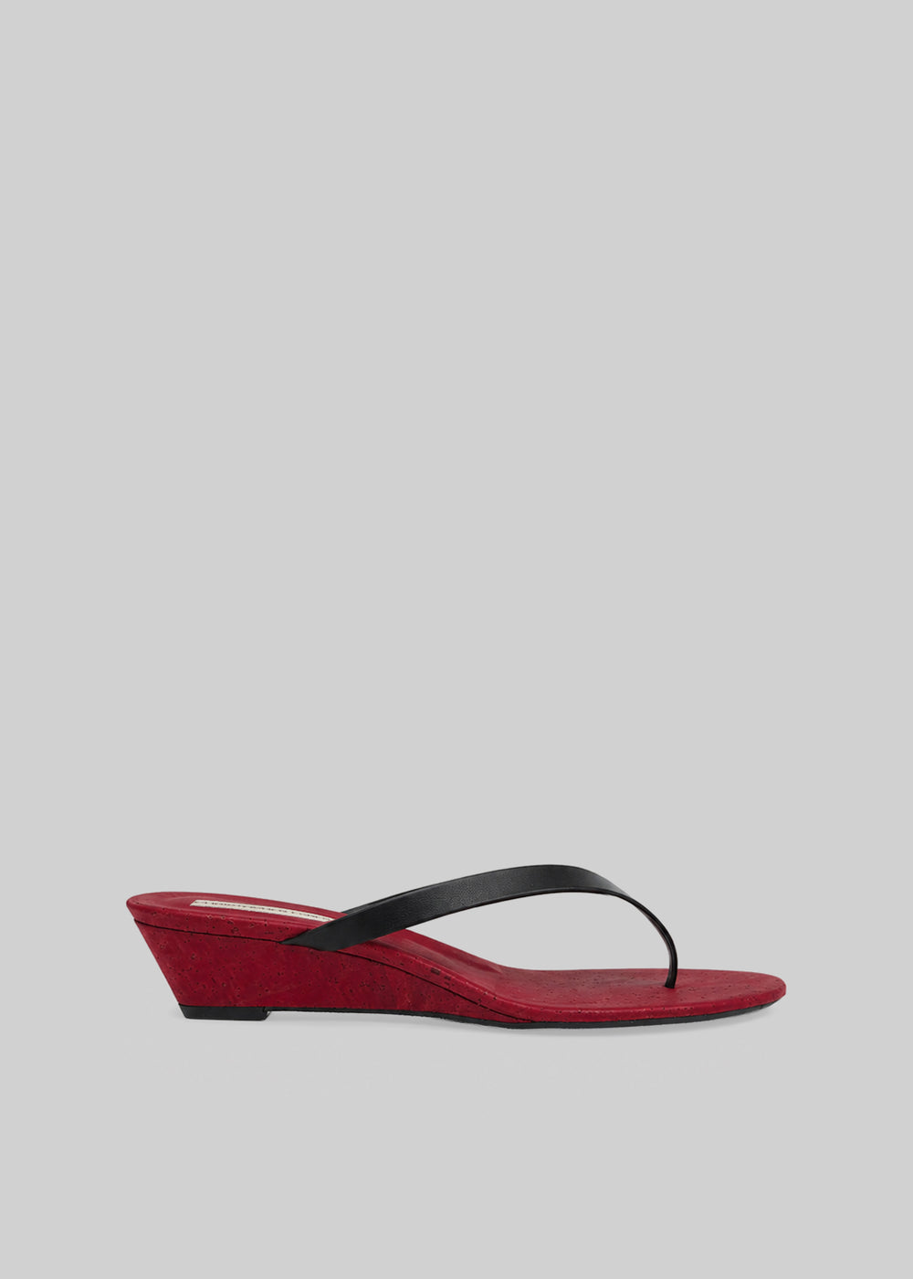 Christopher Esber Scala Cork Wedges - Flame/Black