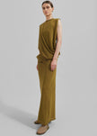 Christopher Esber Slide Drape Tee Dress - Olive