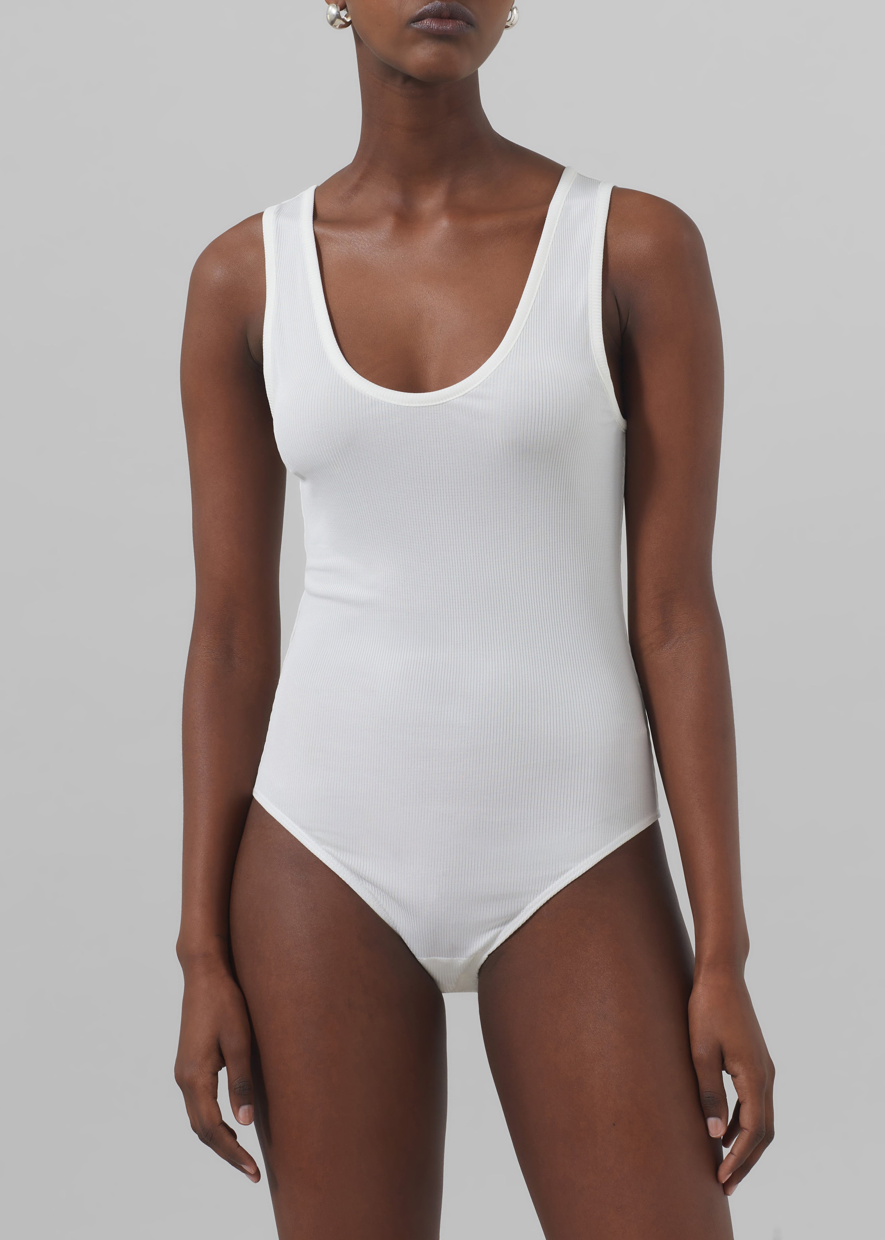 Christopher Esber Sonora Tank Bodysuit - White - 2