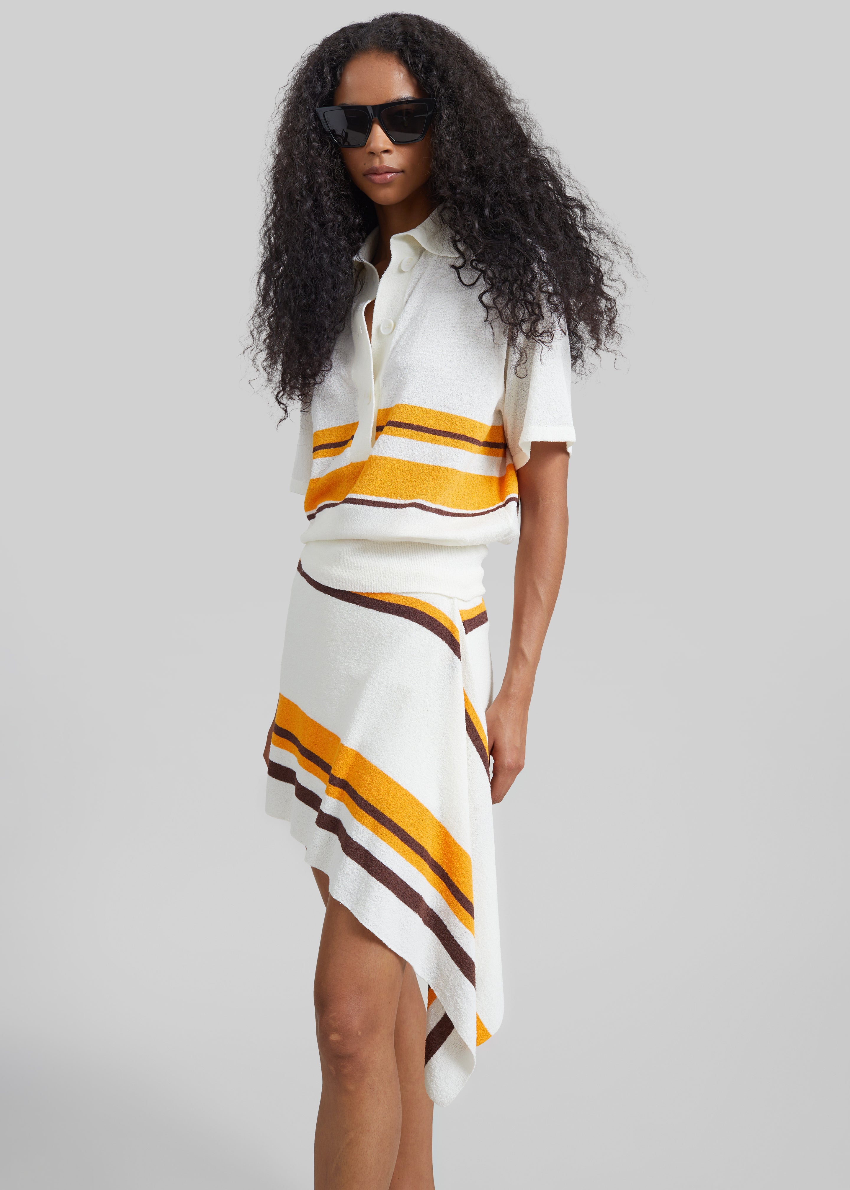 Christopher Esber Straccio Knitted Extension Drape Mini Skirt