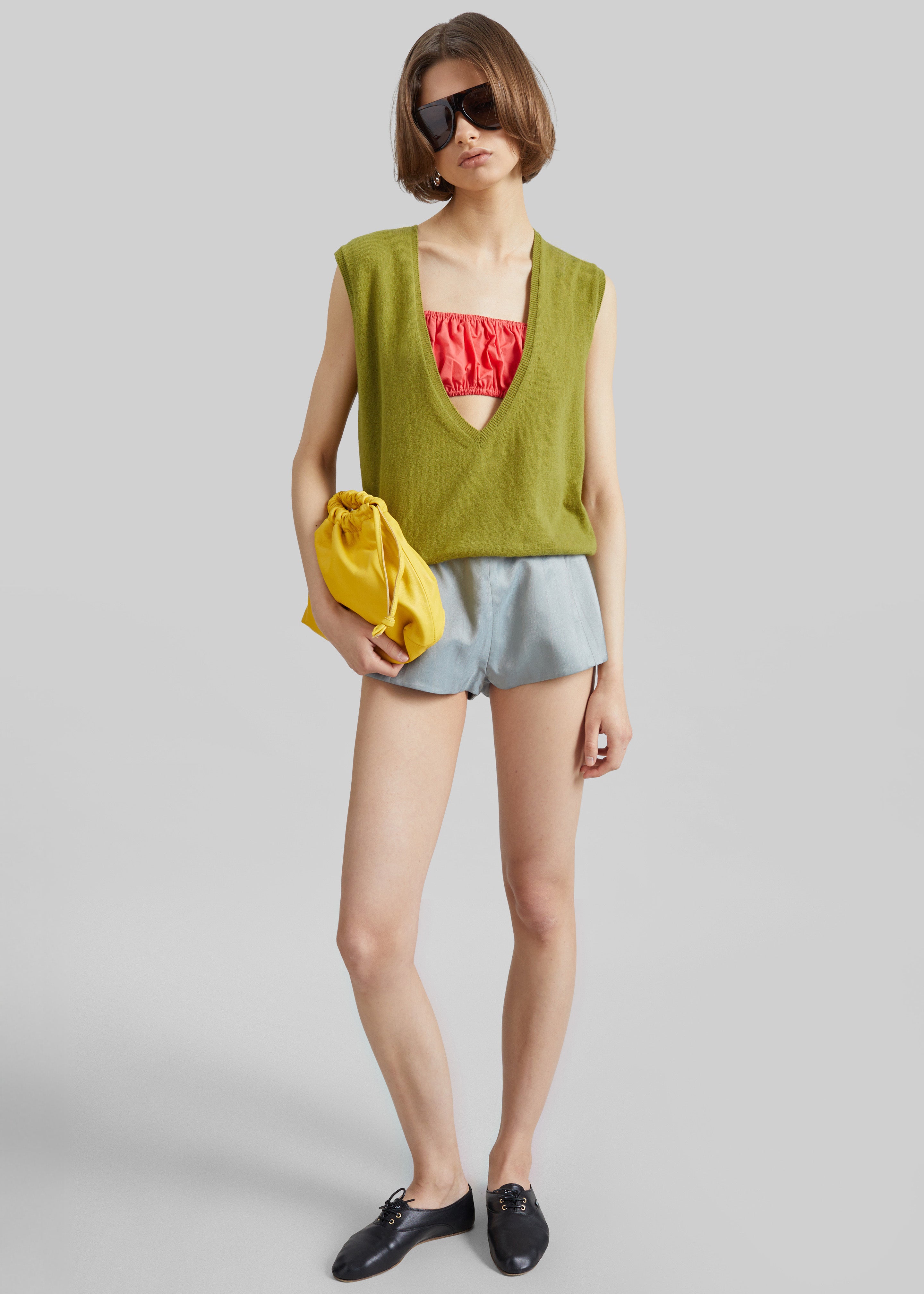 Christopher Esber Vestige Tailored Shorts - Washed Slate - 1