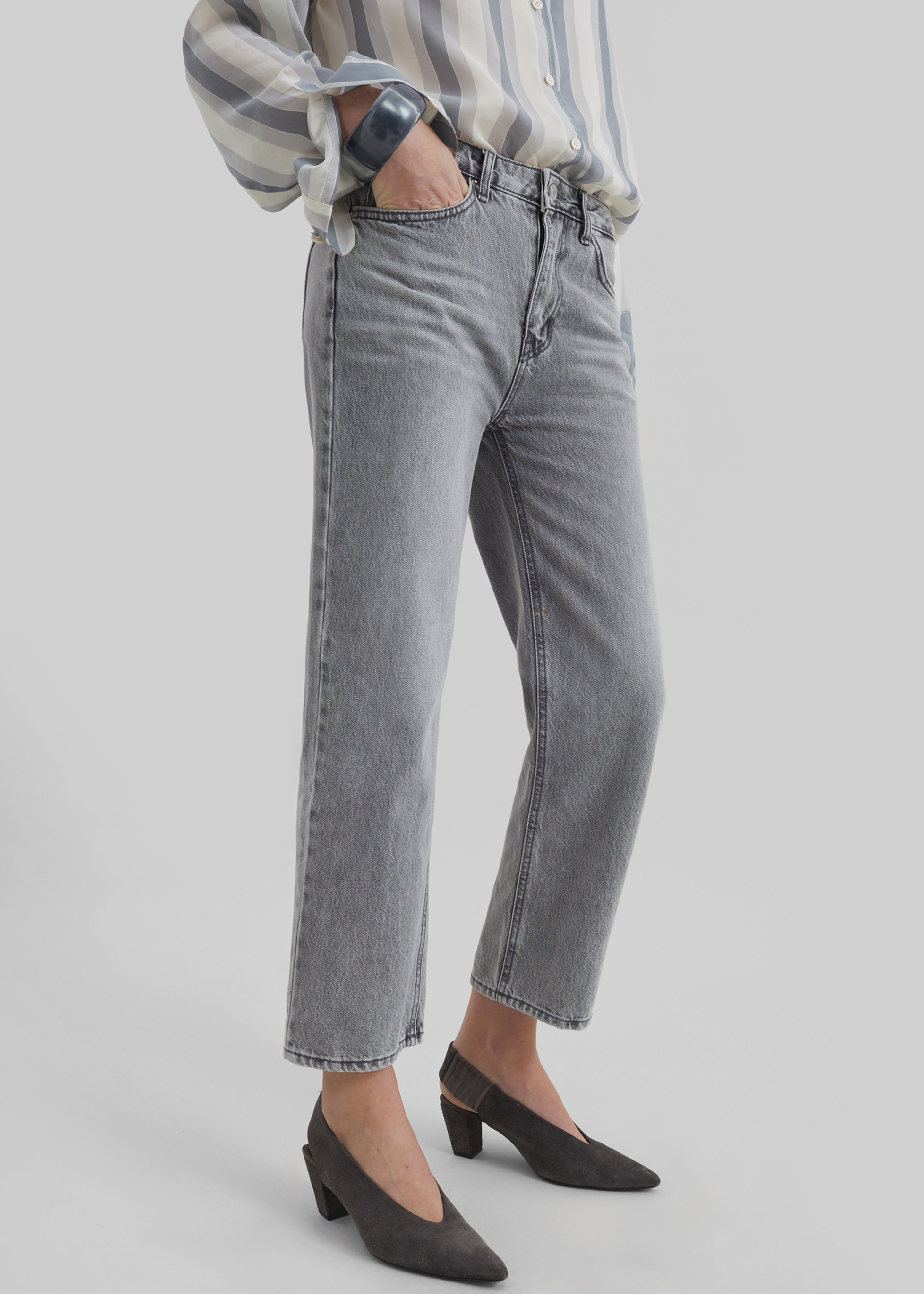 Cig Straight Jeans - Grey Wash - 1