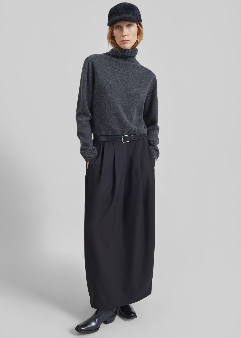 Claremont Cocoon Skirt - Black