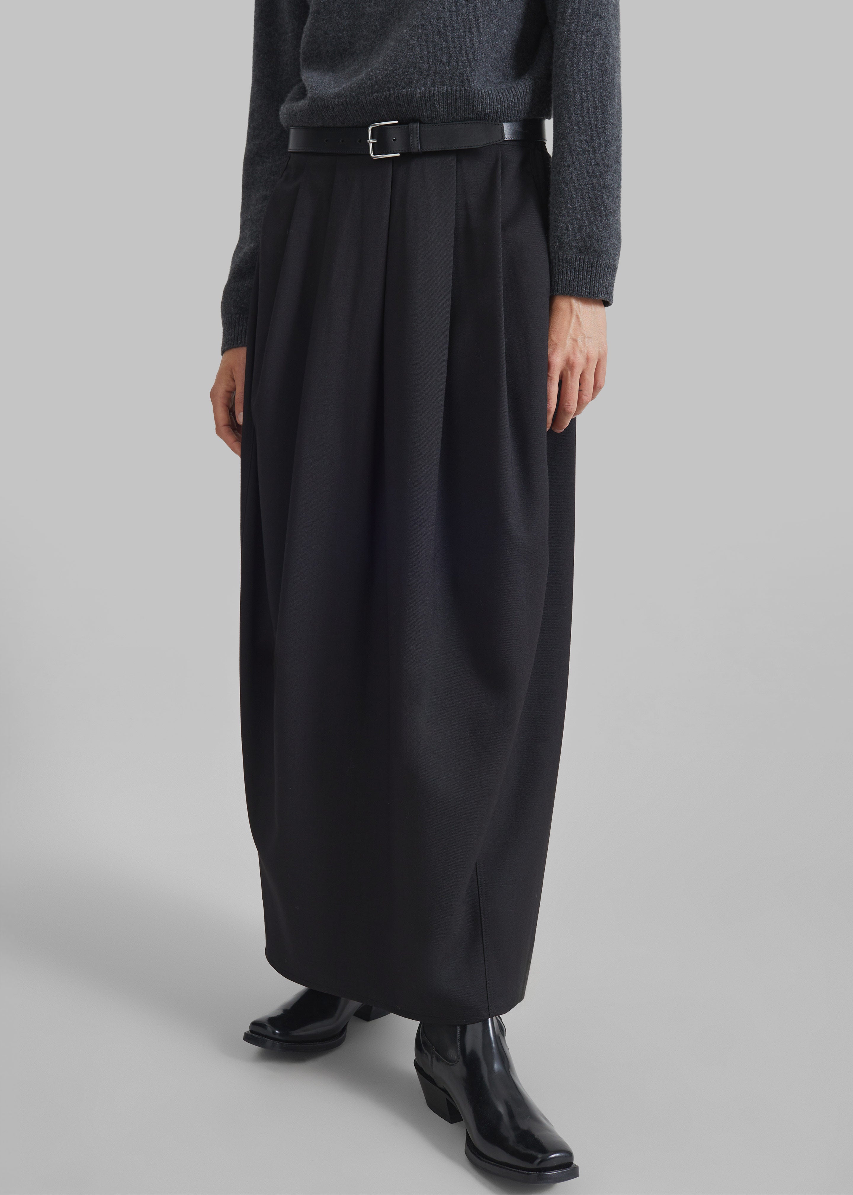 Claremont Cocoon Skirt - Black - 2