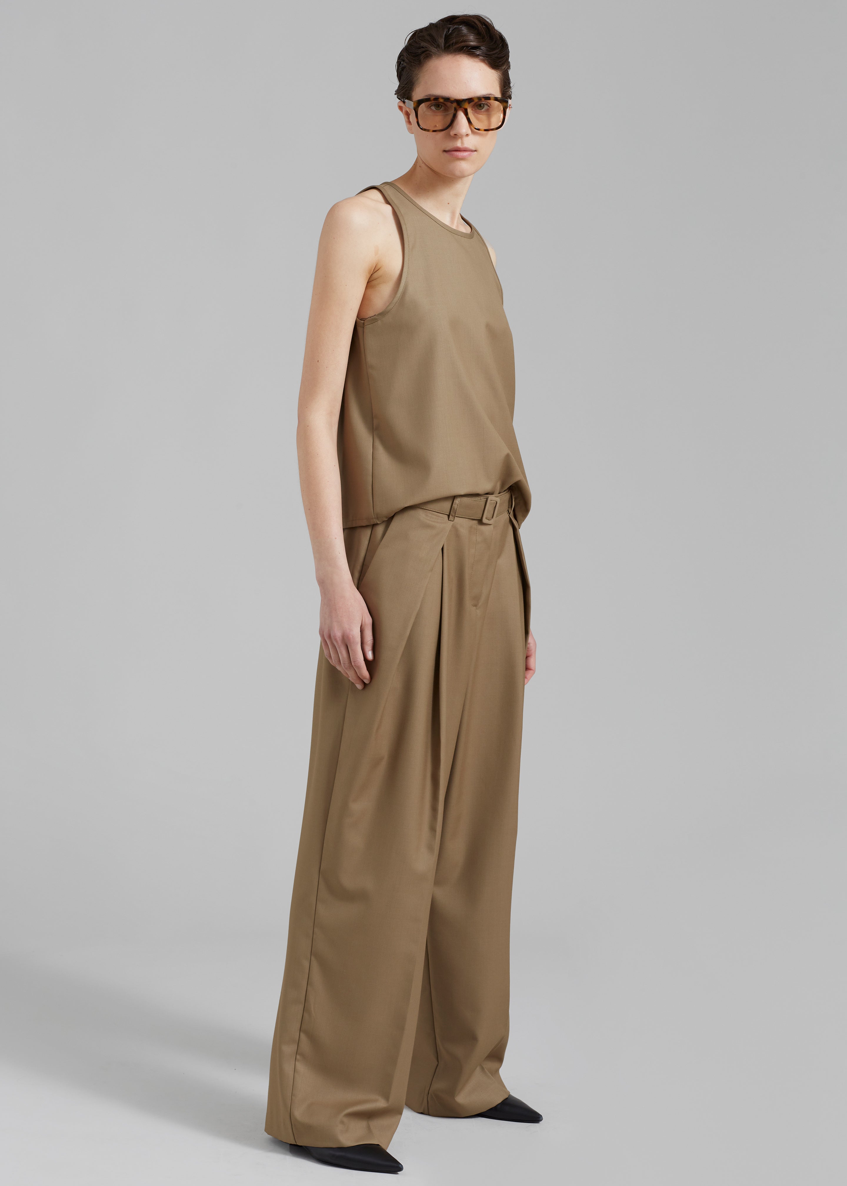 Clay Belted Pants - Desert Taupe - 15