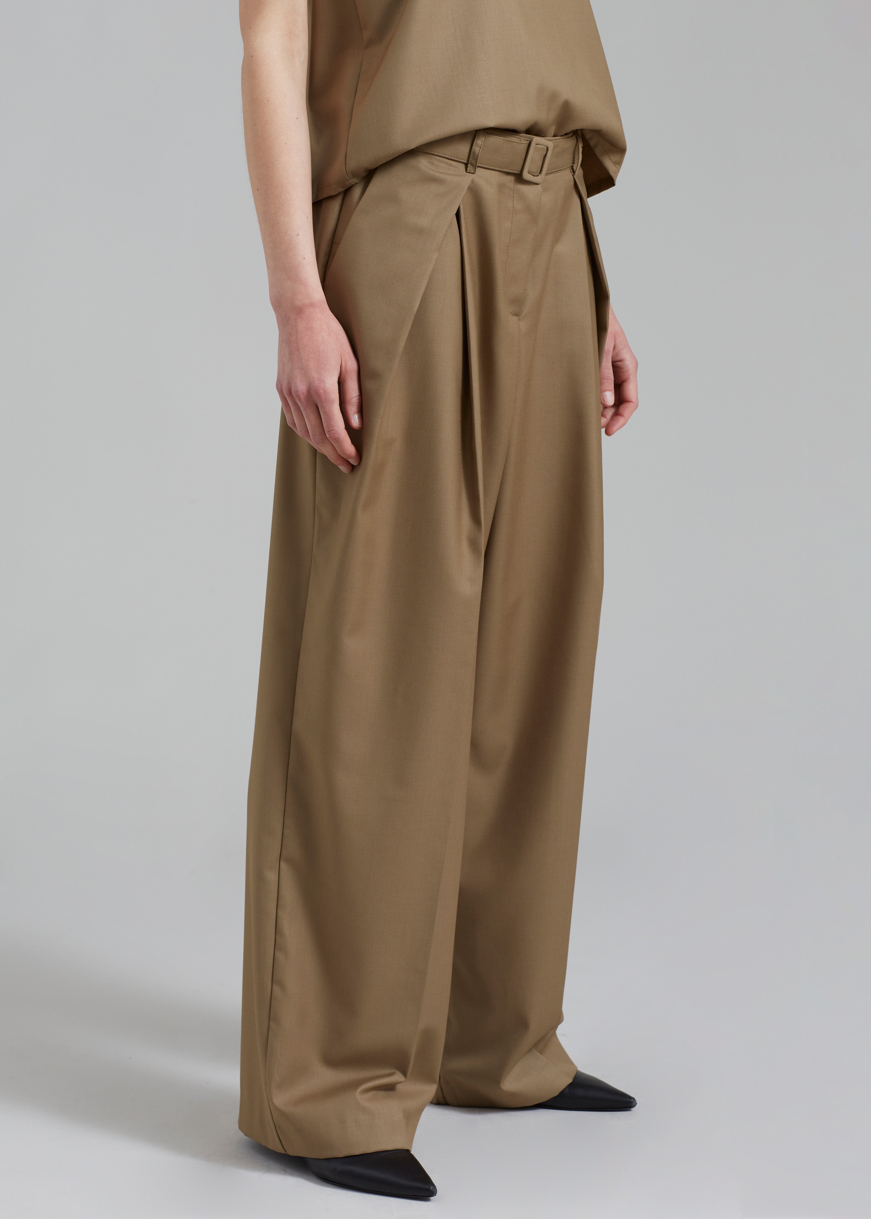 Clay Belted Pants - Desert Taupe - 13