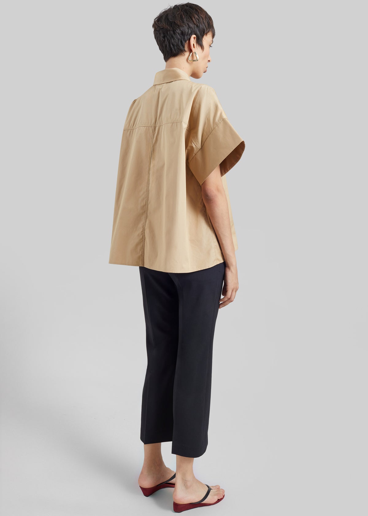 CO Boxy Short Sleeve Shirt - Camel - 6
