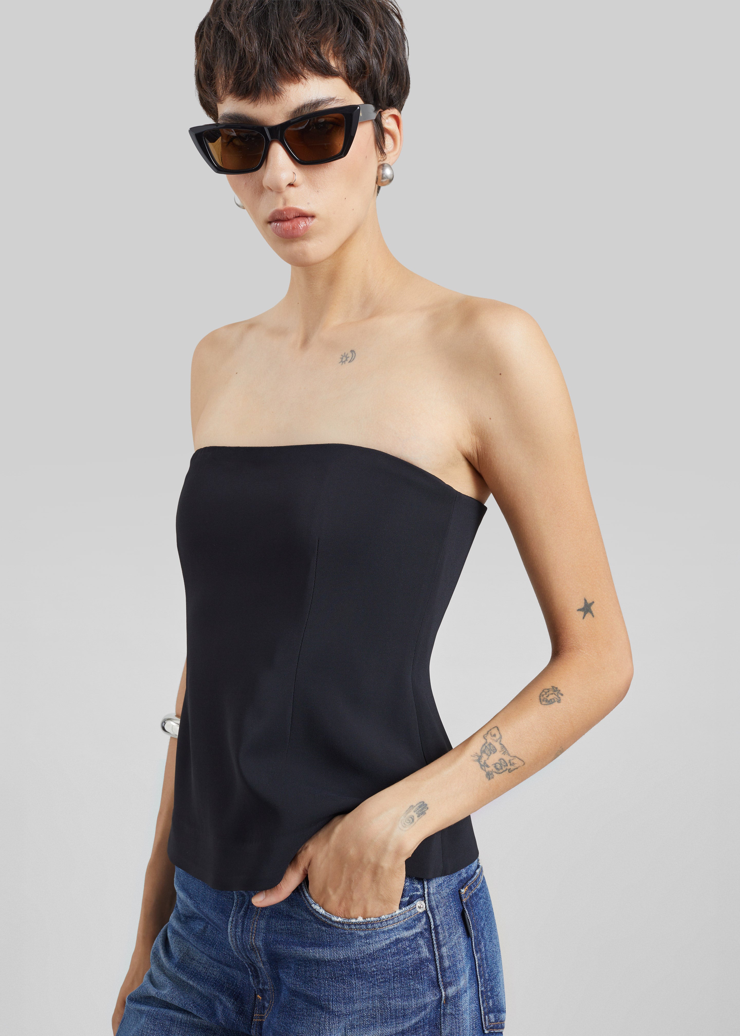 CO Bustier Top - Black - 2