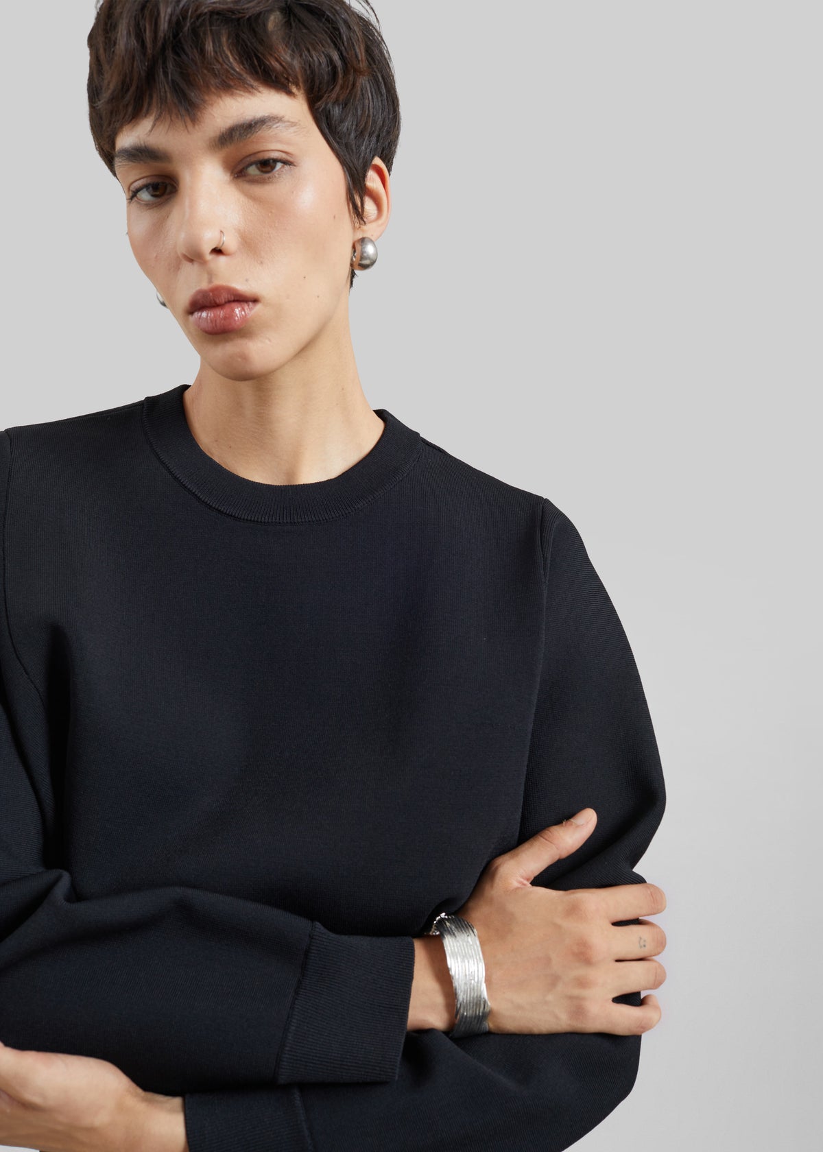 CO Crewneck Tunic - Black - 3