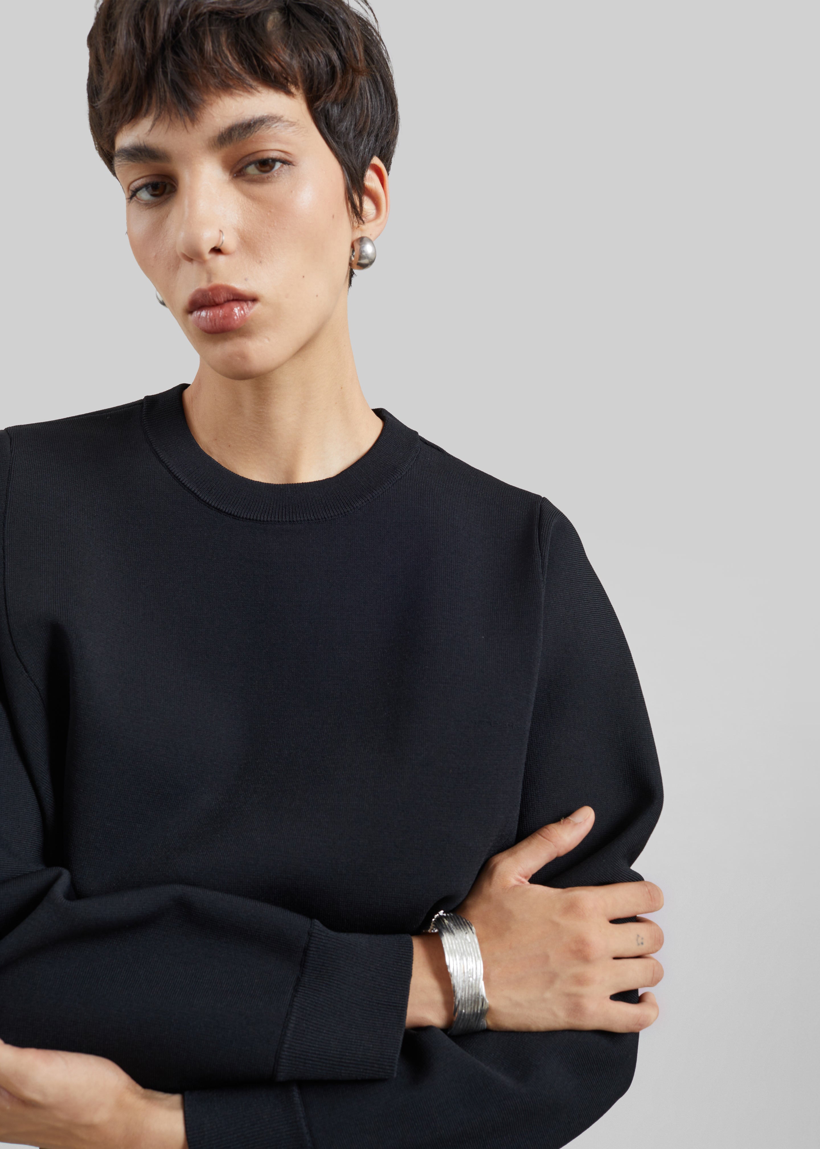 CO Crewneck Tunic - Black - 3