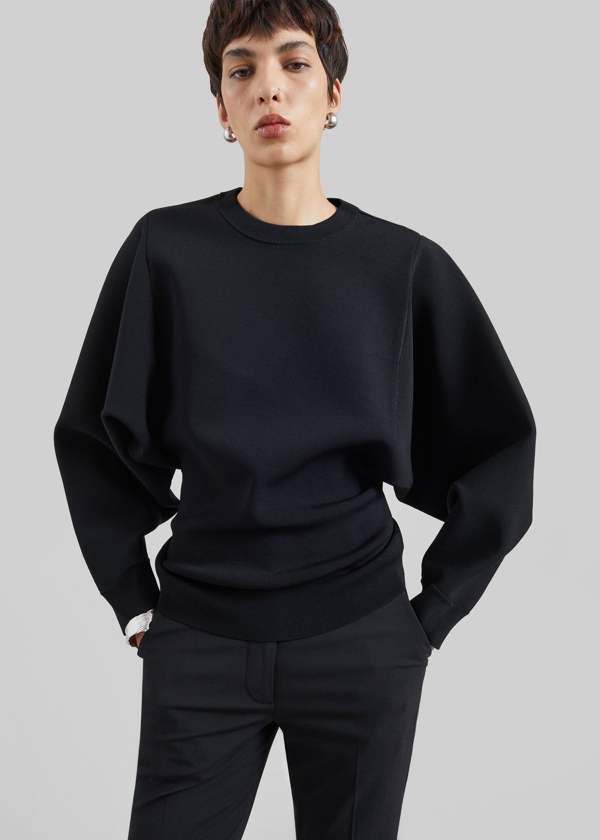 CO Crewneck Tunic - Black - 1