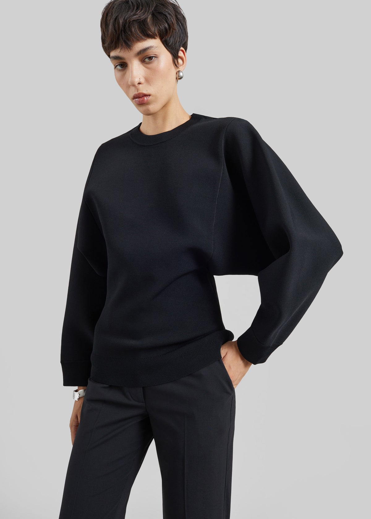 CO Crewneck Tunic - Black - 2