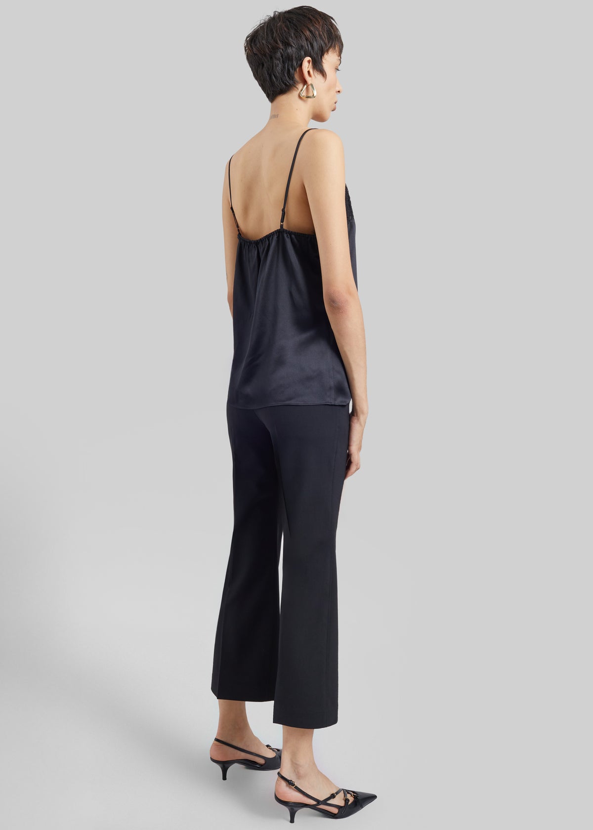 CO Cropped Flared Pants - Black - 5