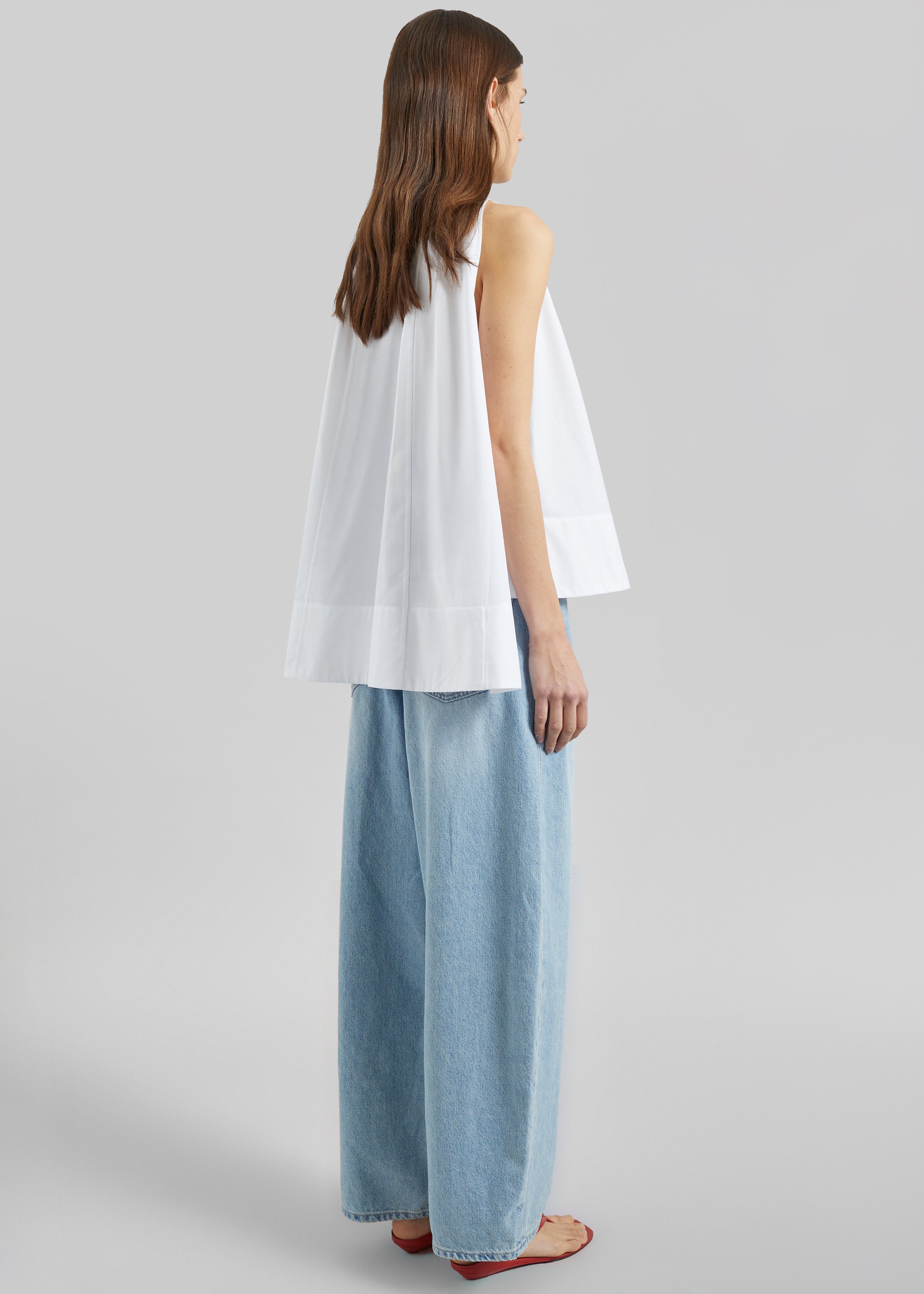 CO Gathered Tunic Shirt - White - 5