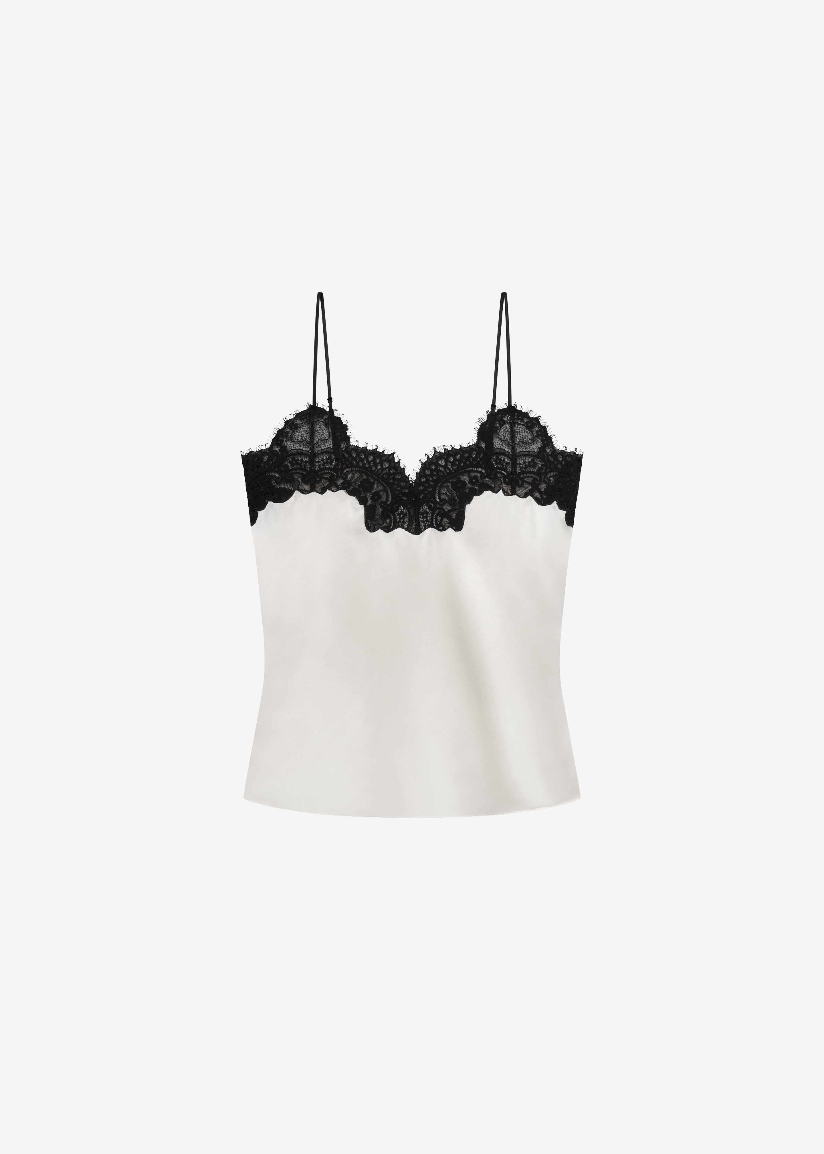 CO Lace Silk Camisole - Ivory – The Frankie Shop