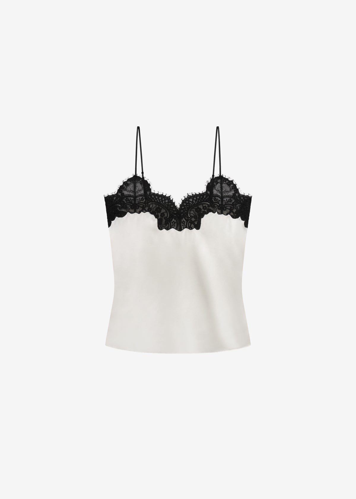CO Lace Silk Camisole - Ivory - 6