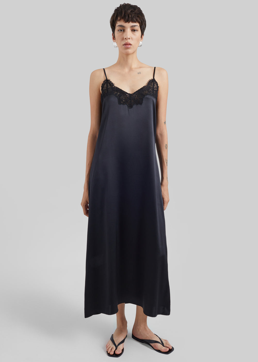 CO Lace Cami Dress - Black