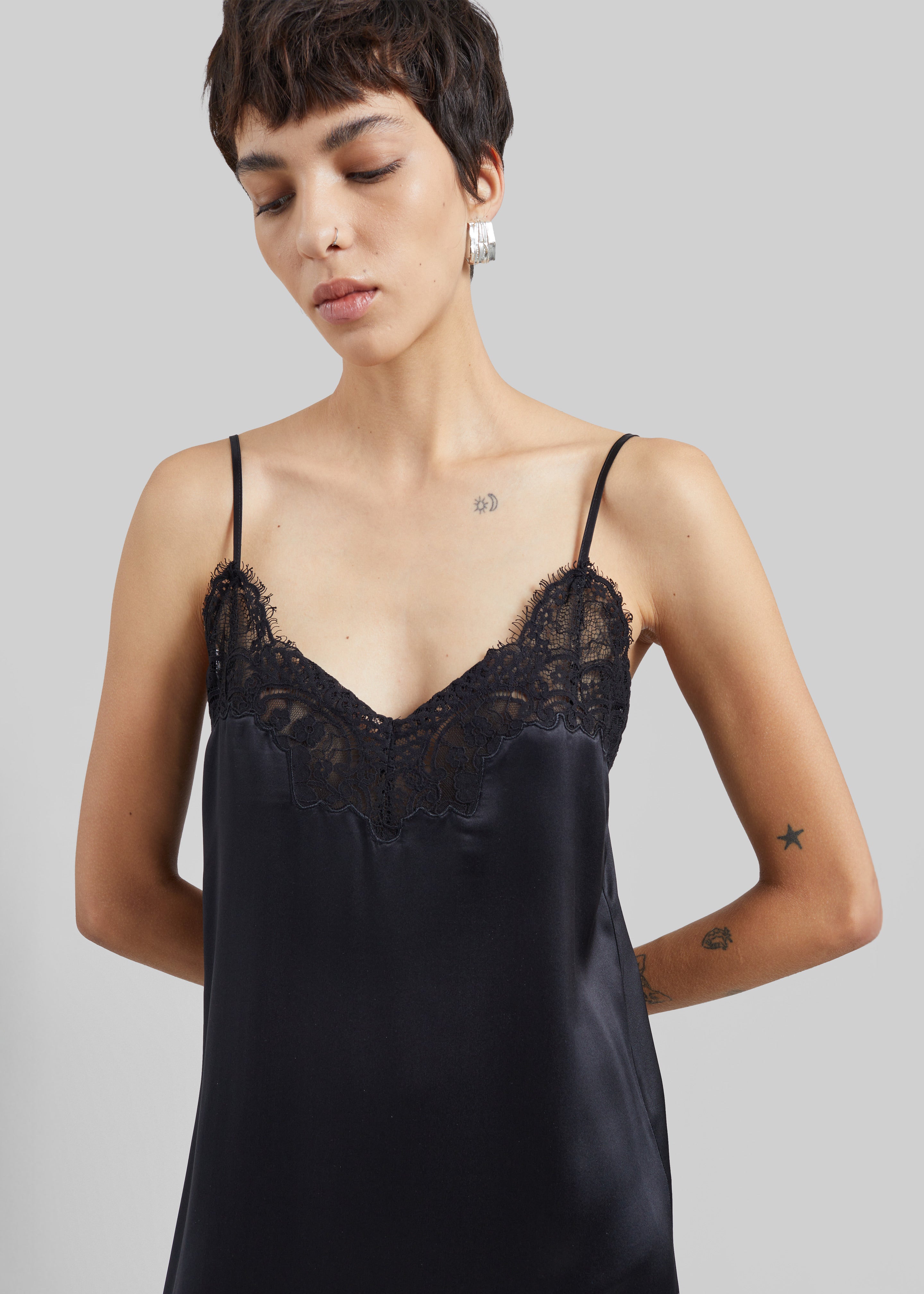 CO Lace Cami Dress - Black – The Frankie Shop