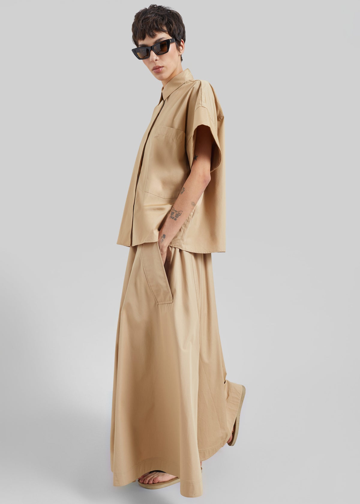 CO Parachute Skirt - Camel - 5