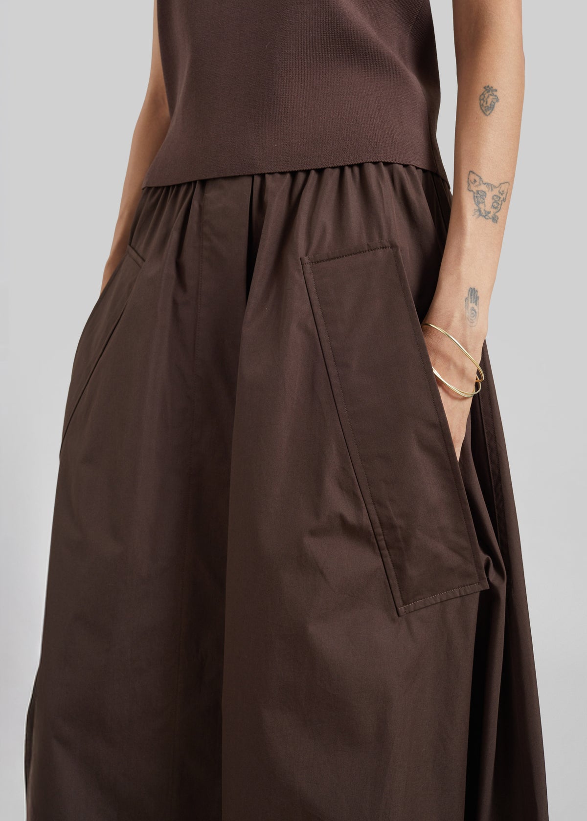 CO Parachute Skirt - Chocolate - 3