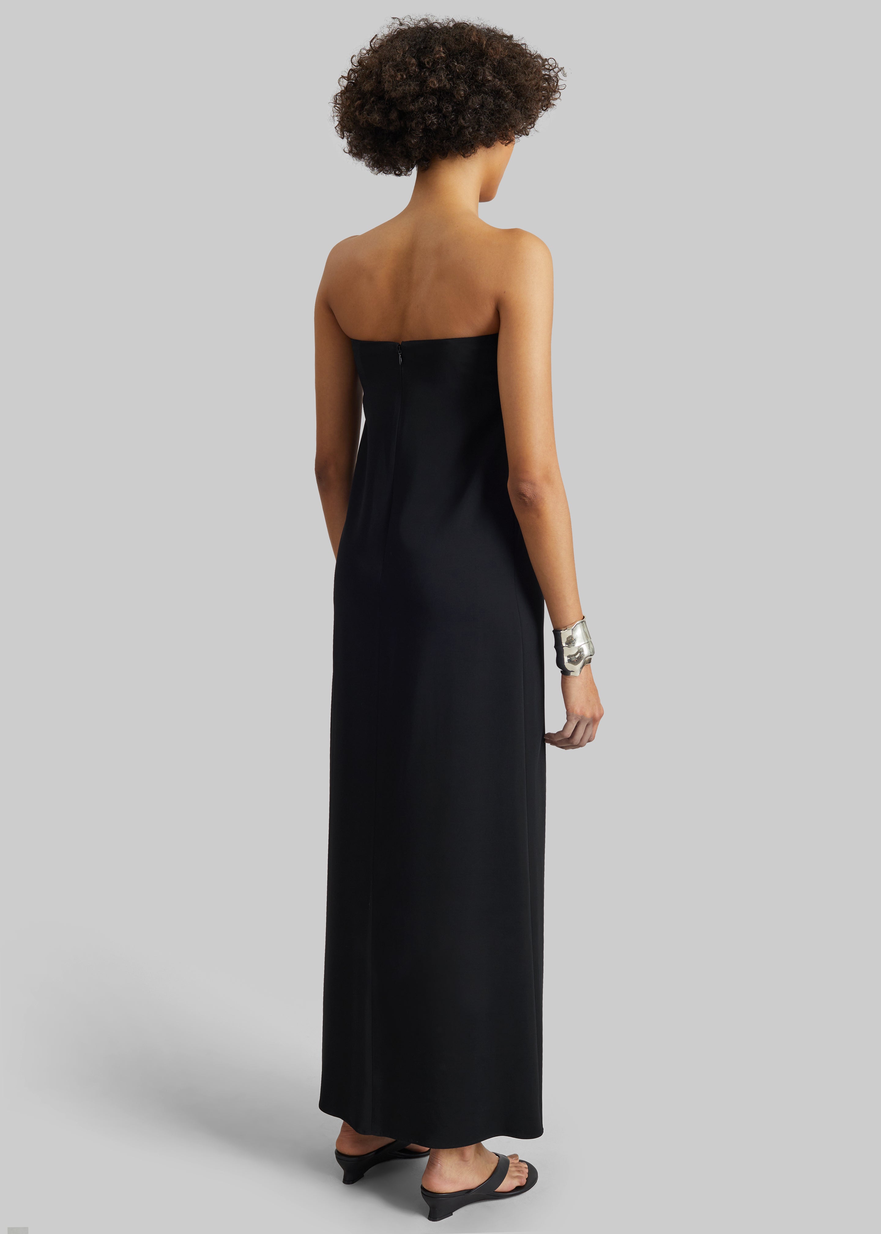 CO Strapless Dress - Black - 4