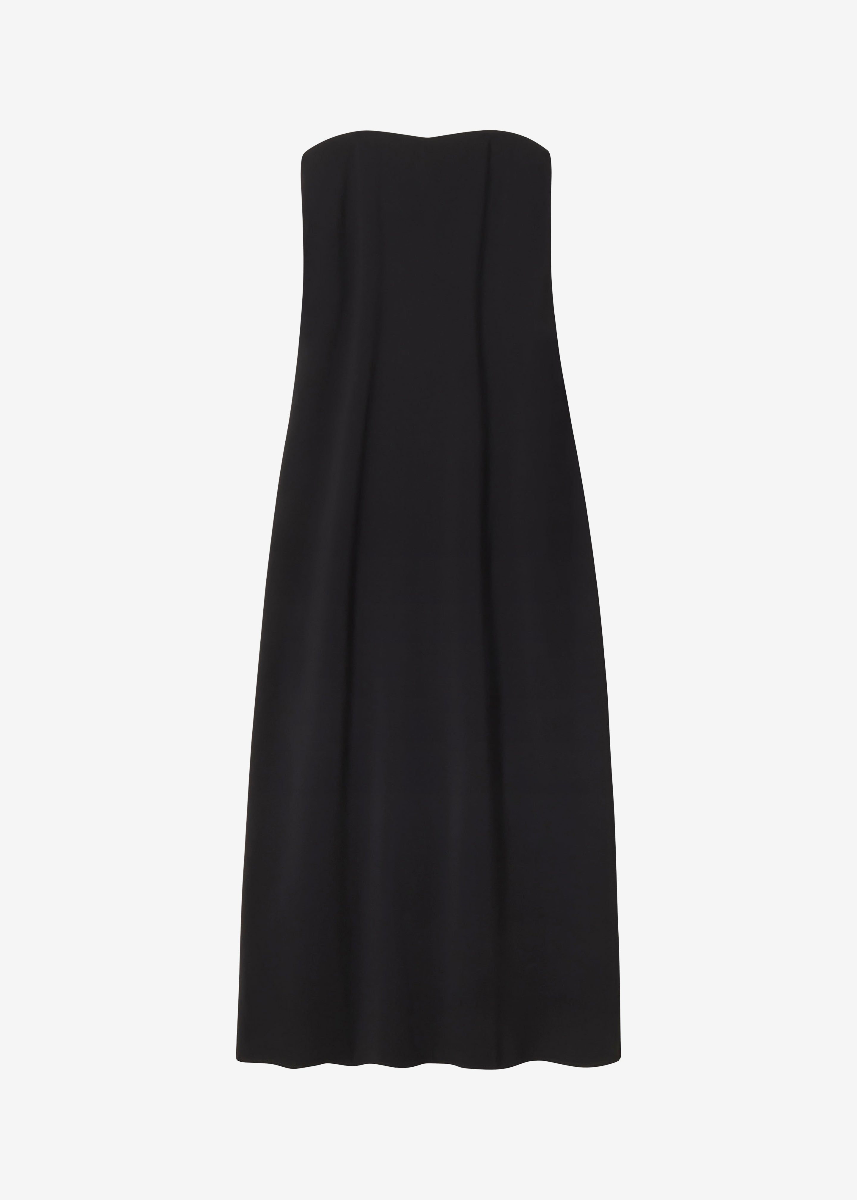CO Strapless Dress - Black - 5