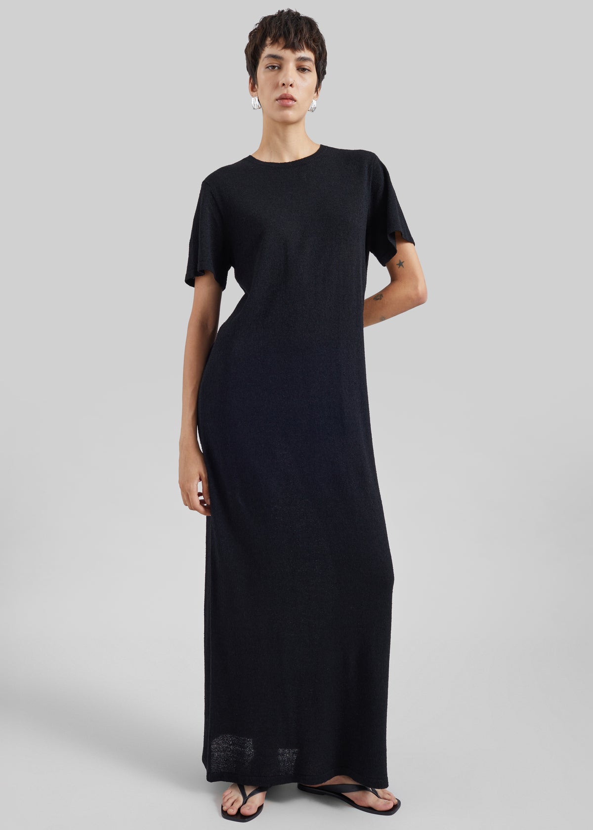 CO T-Shirt Dress - Black - 4