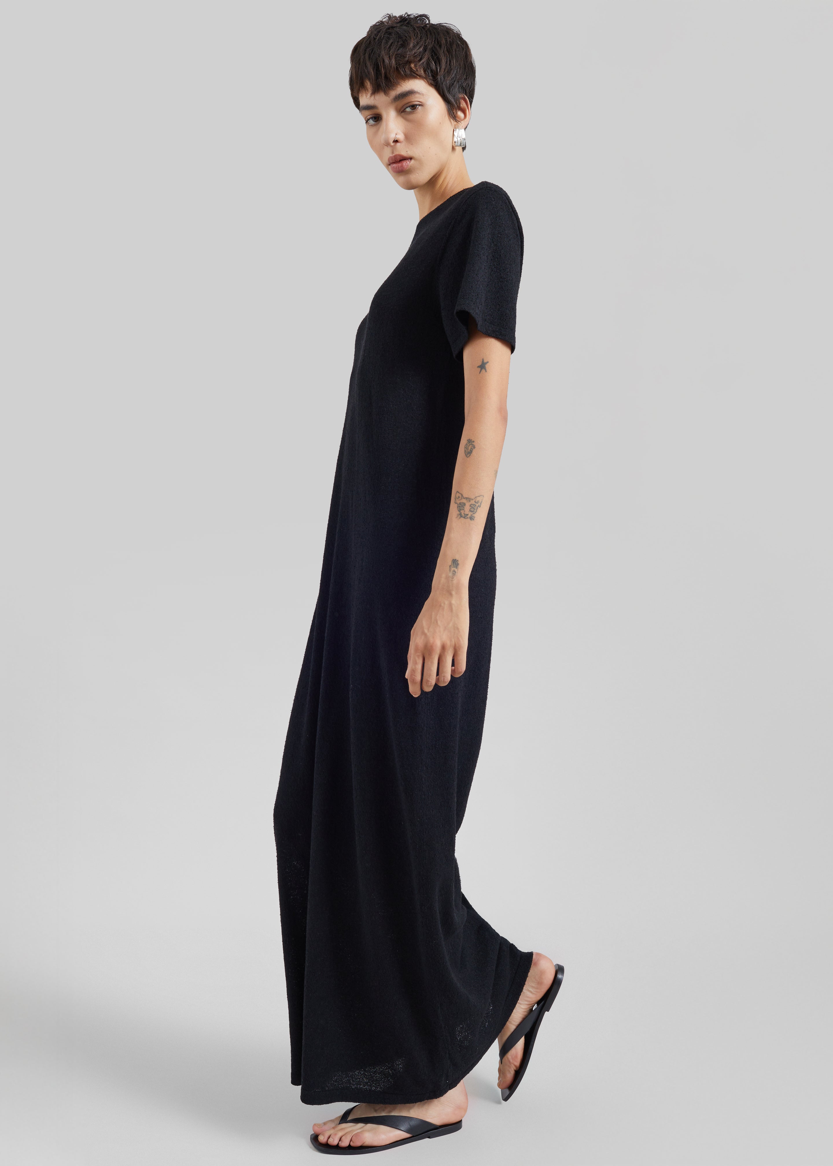 CO T-Shirt Dress - Black - 3
