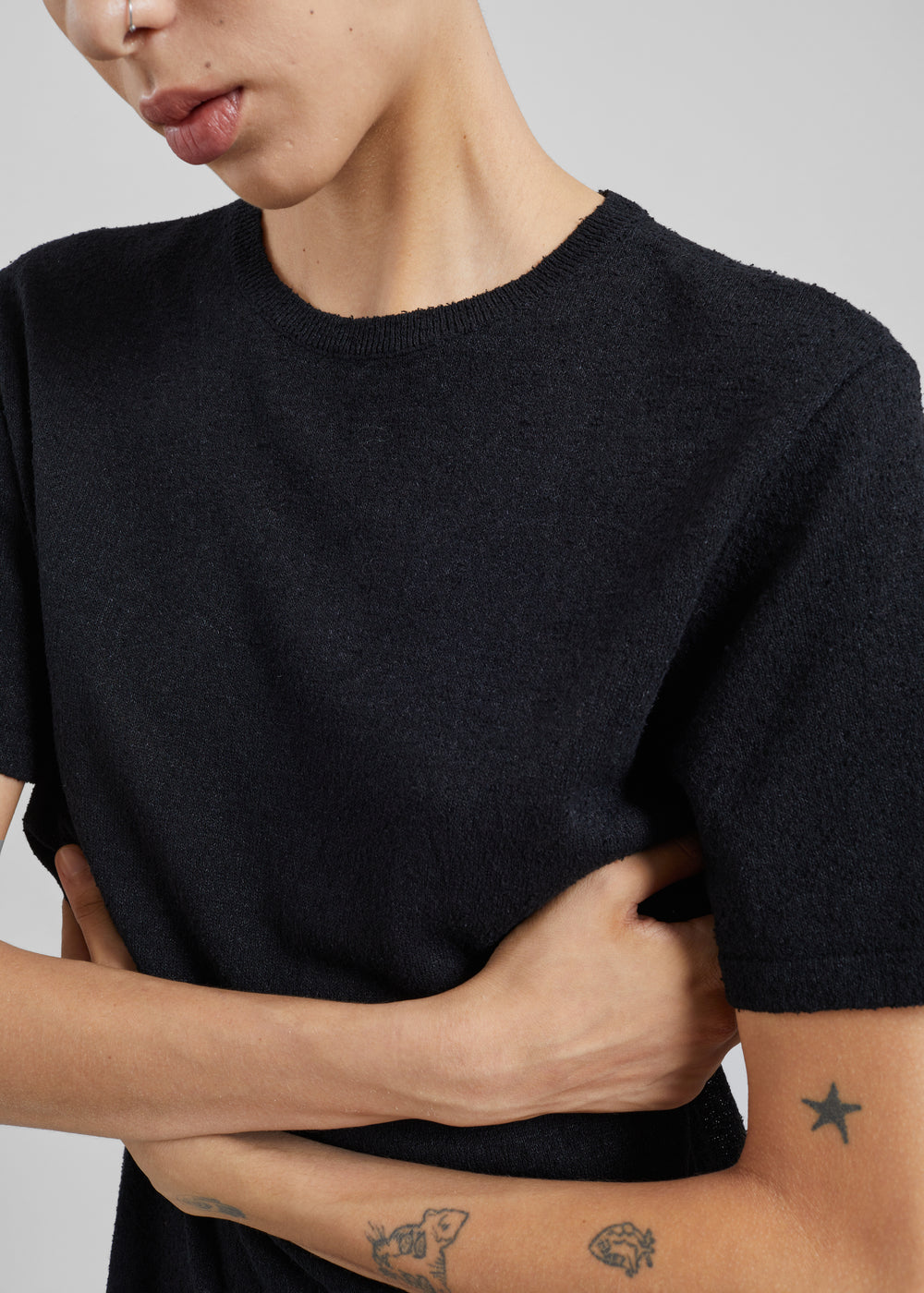 CO T-Shirt Dress - Black - 1