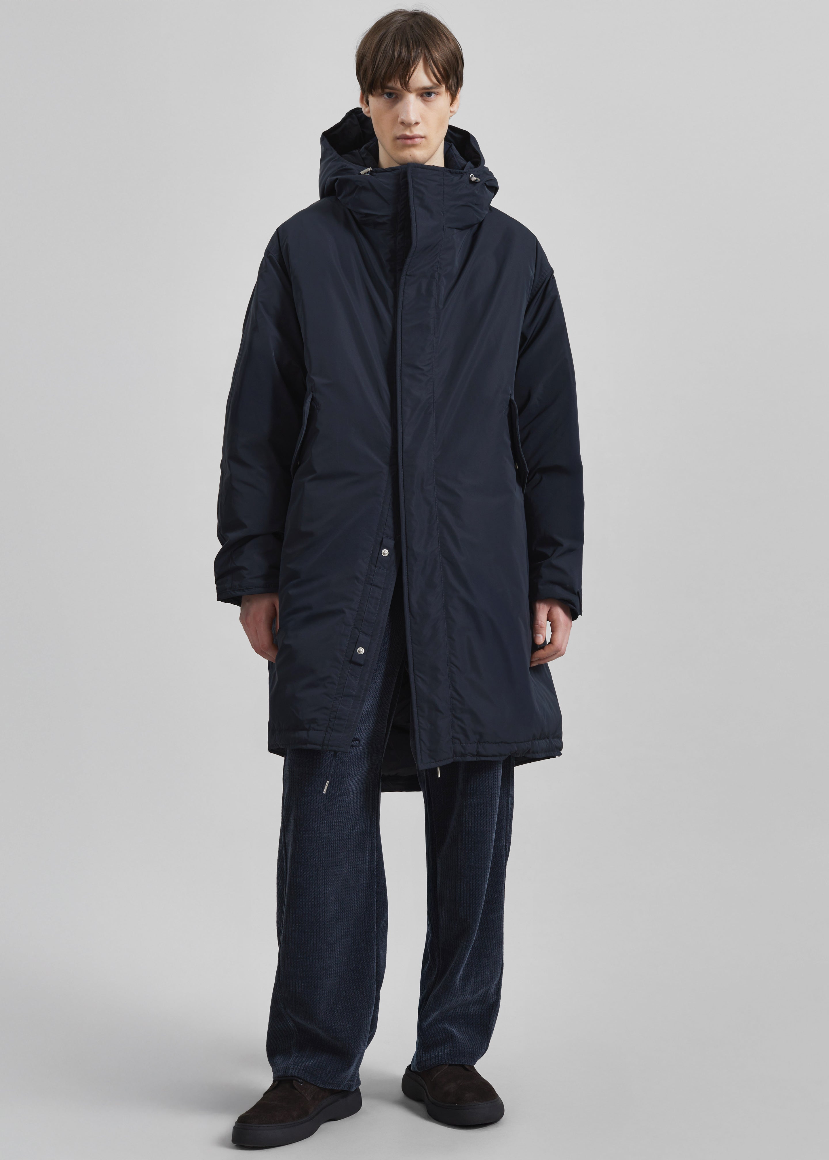 Cobar Padded Parka - Dark Navy - 1