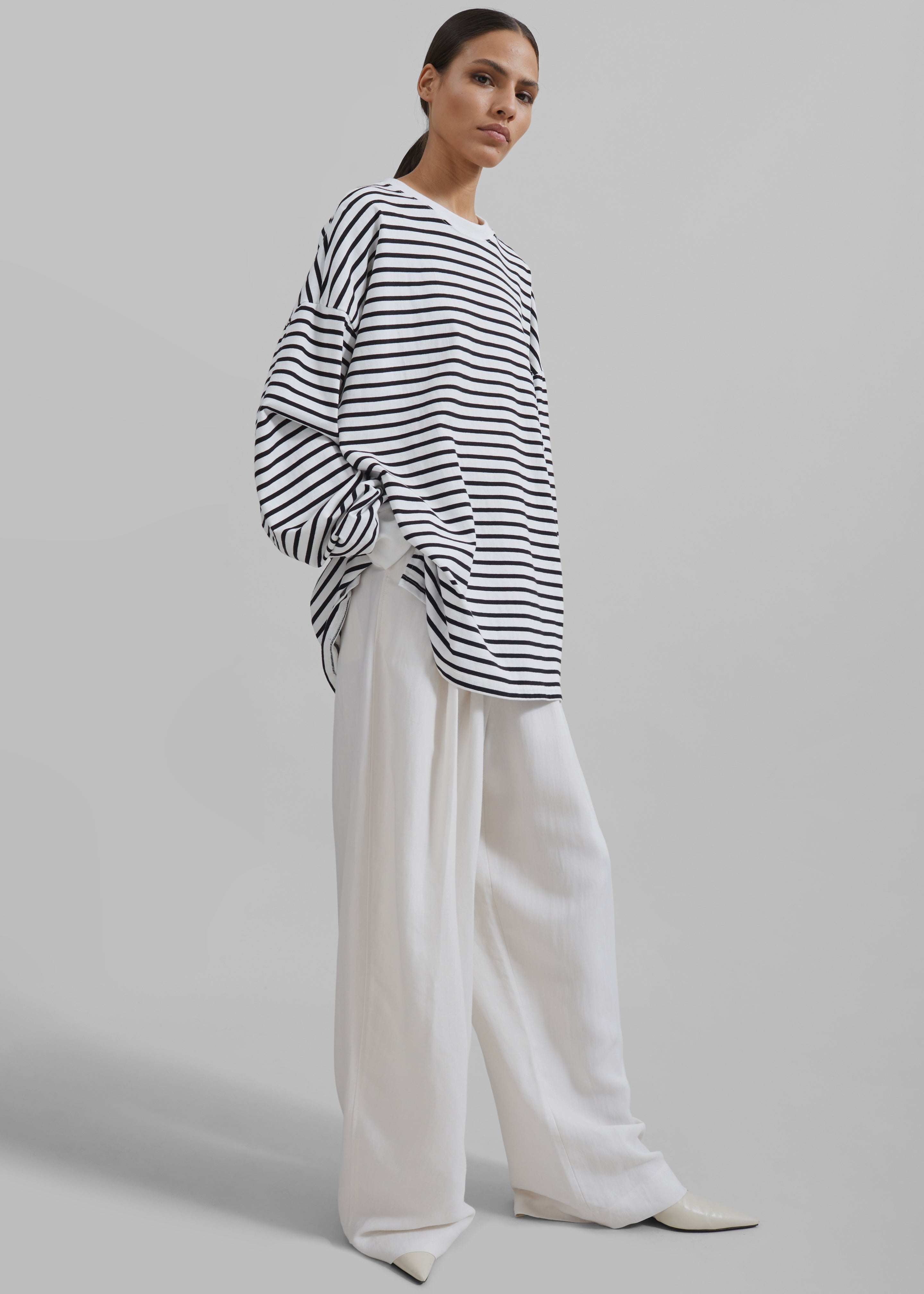 Cody Pocket Tee - Black/White Stripe - 2