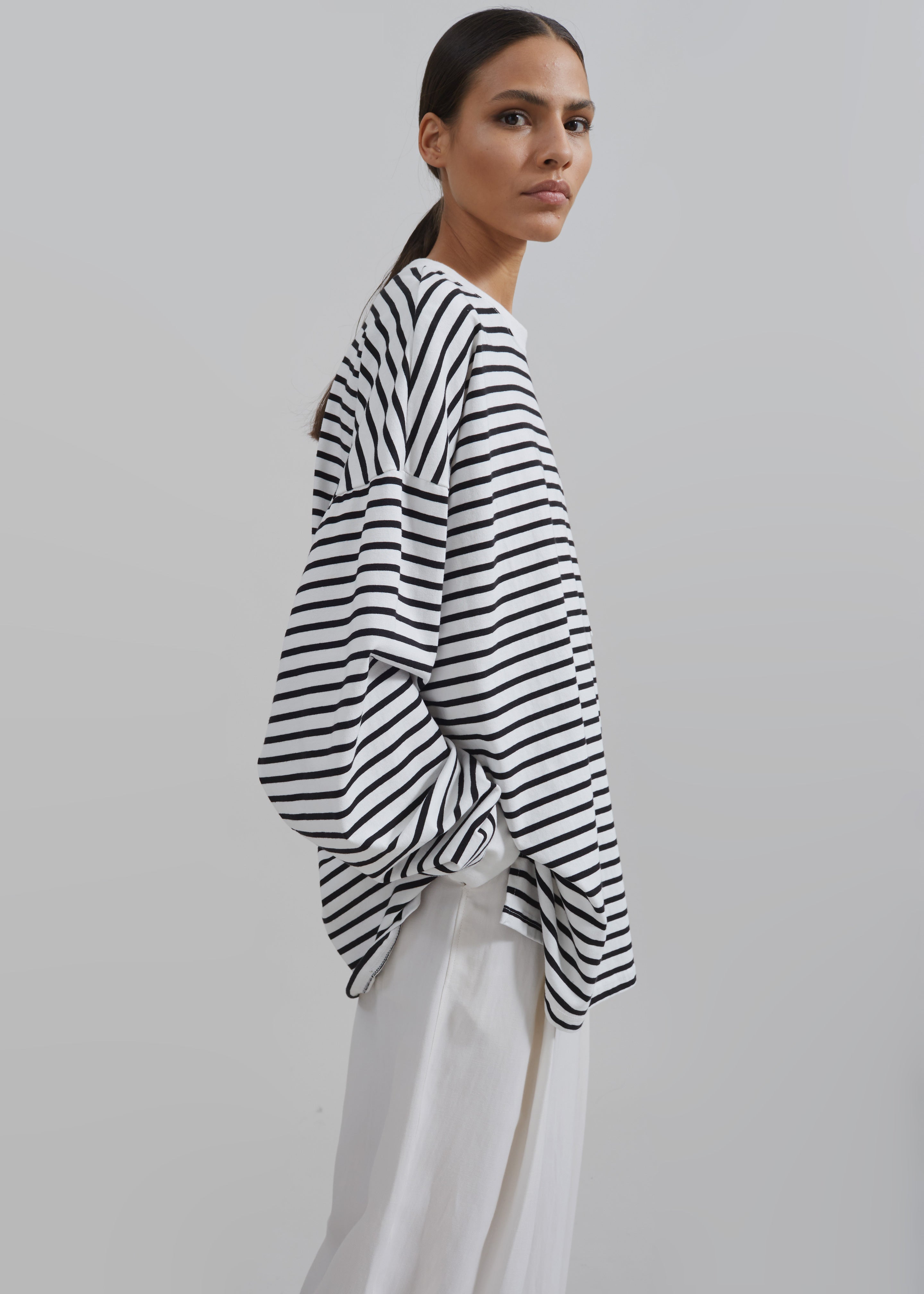 Cody Pocket Tee - Black/White Stripe - 1