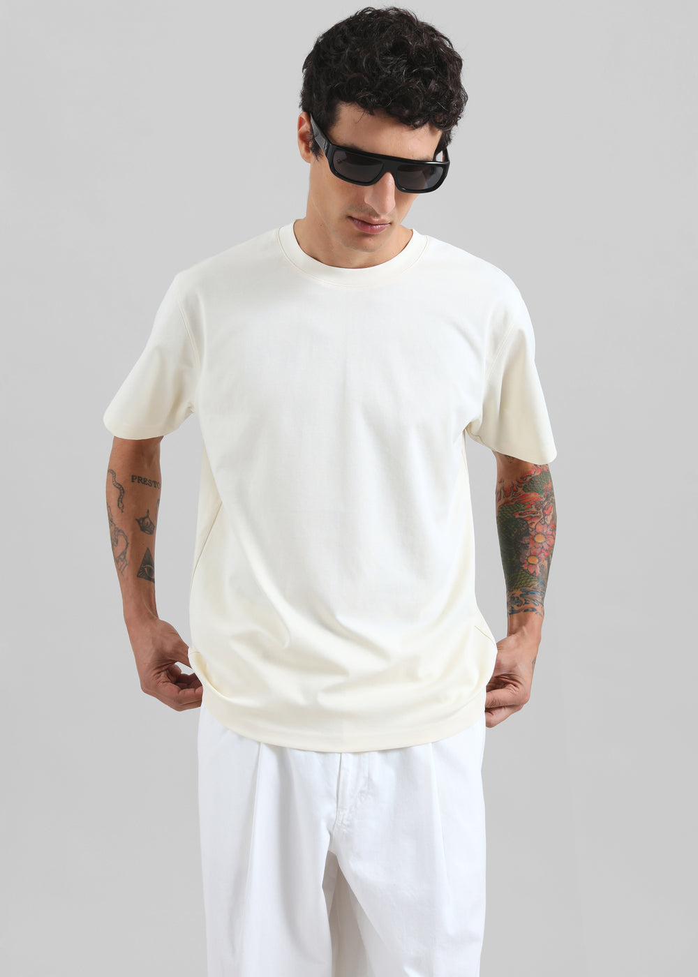 Colebee Soft Jersey T-Shirt - Cream - 1