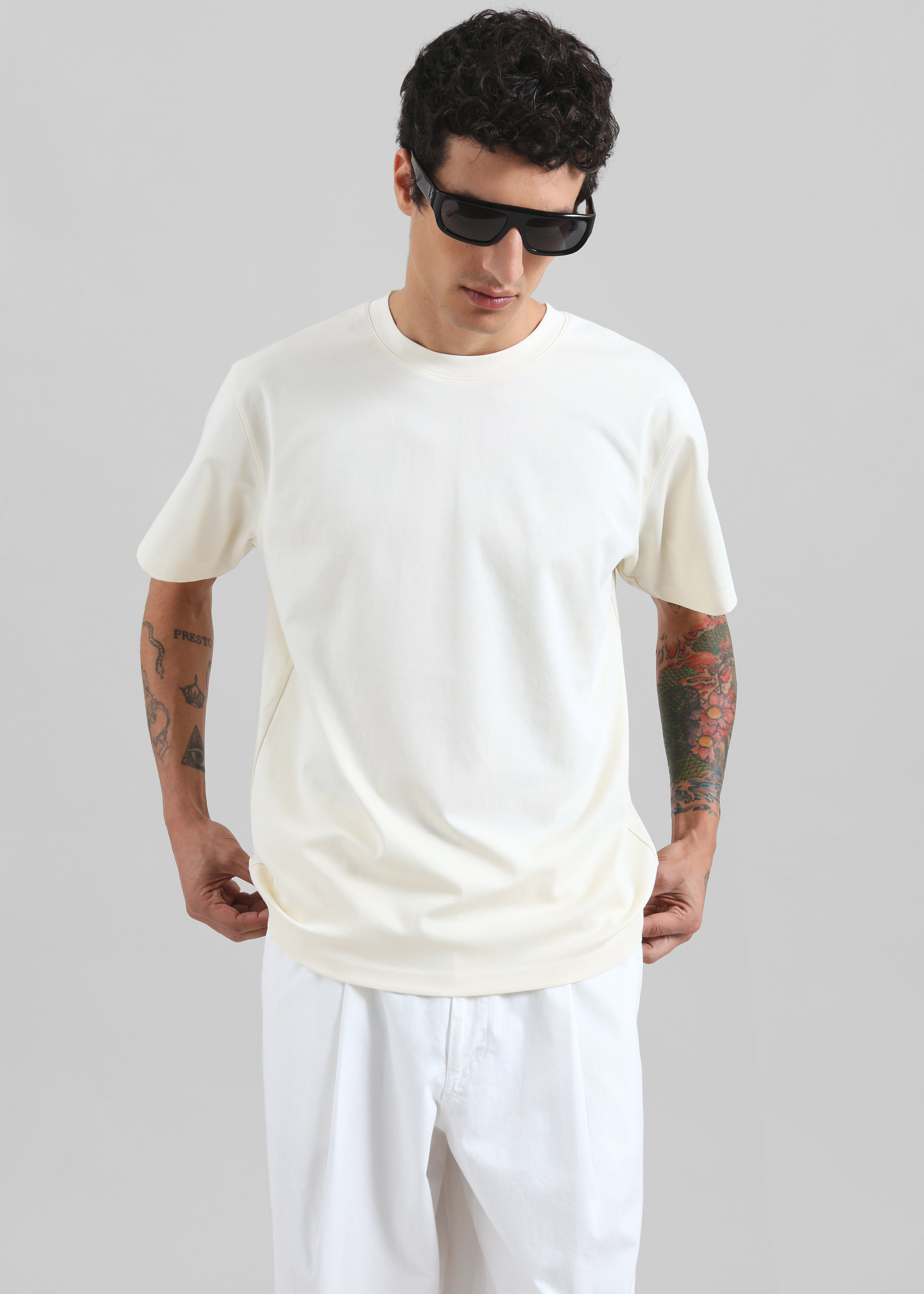 Colebee Soft Jersey T-Shirt - Cream - 2