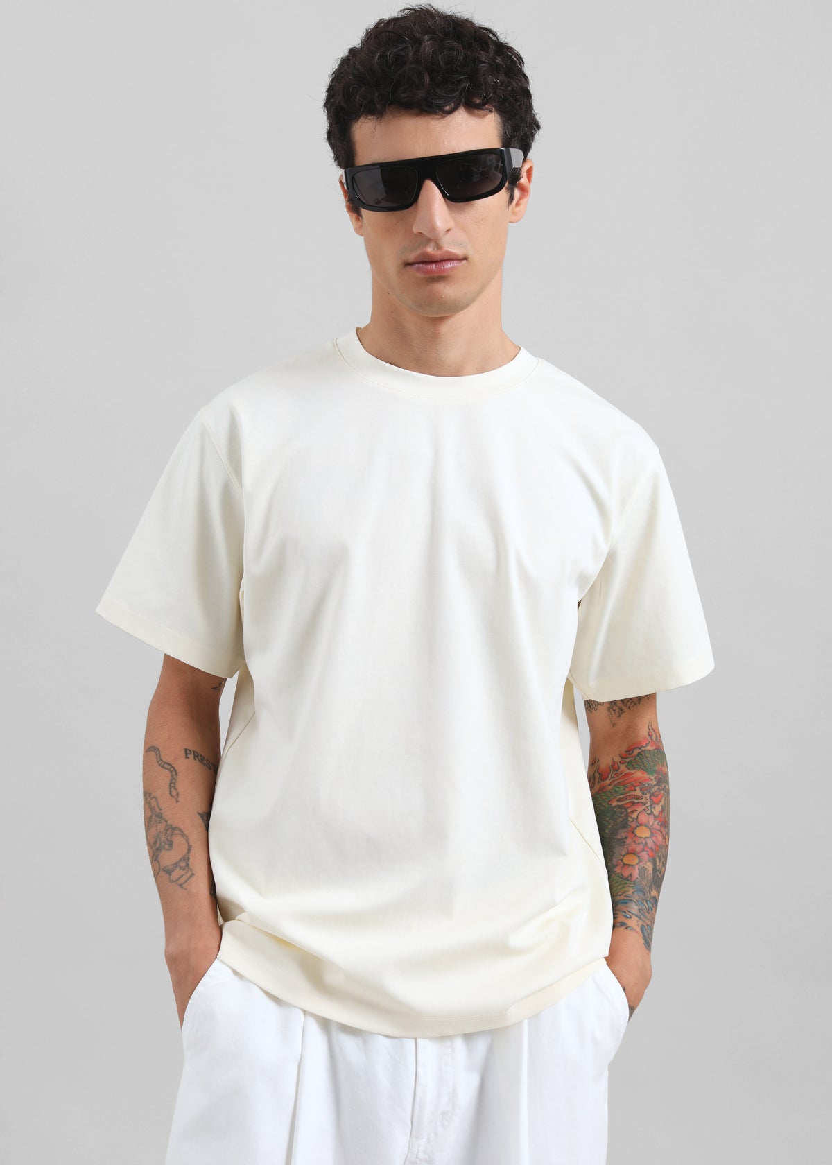 Colebee Soft Jersey T-Shirt - Cream - 1