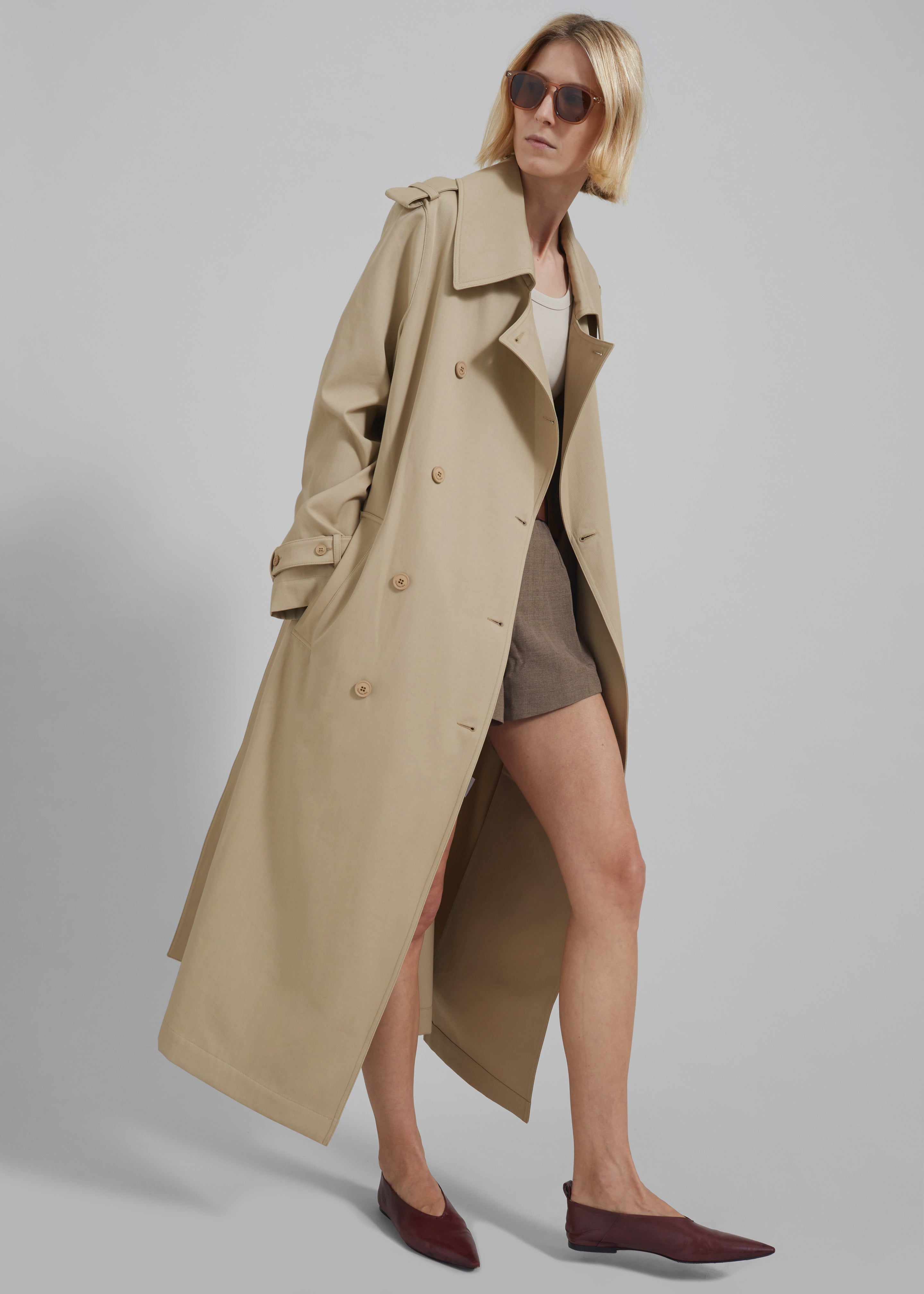 Coline Trench Coat - Beige - 6