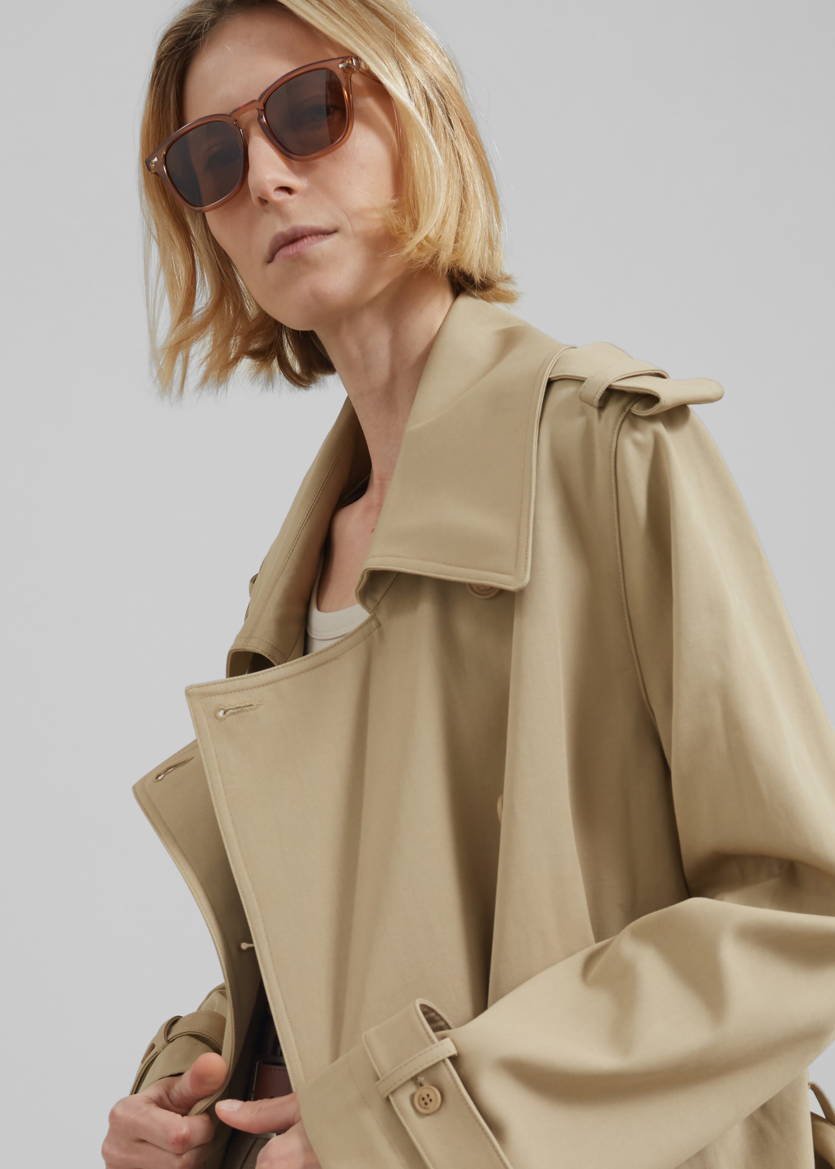 Coline Trench Coat - Beige - 4