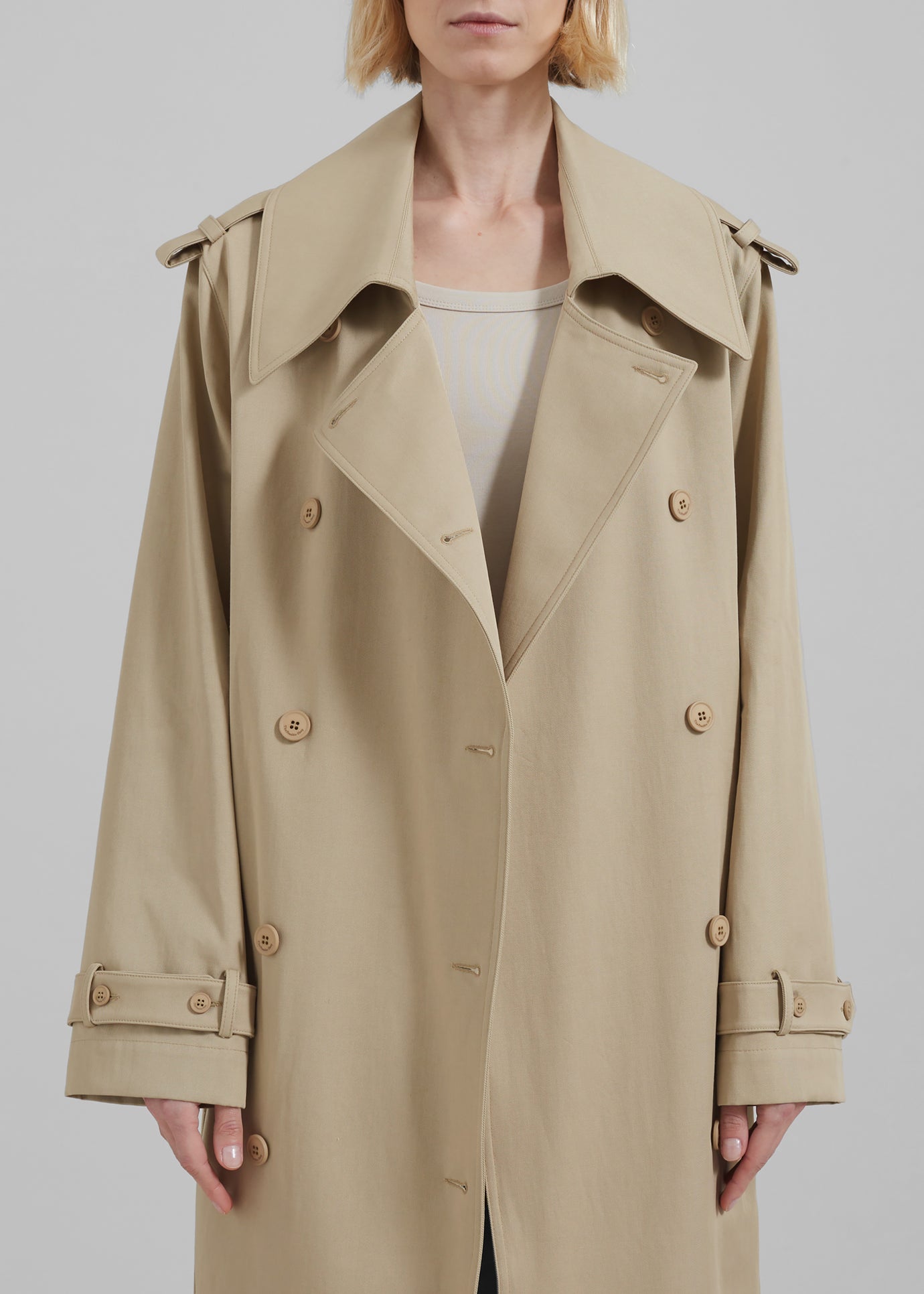 Coline Trench Coat - Beige - 1