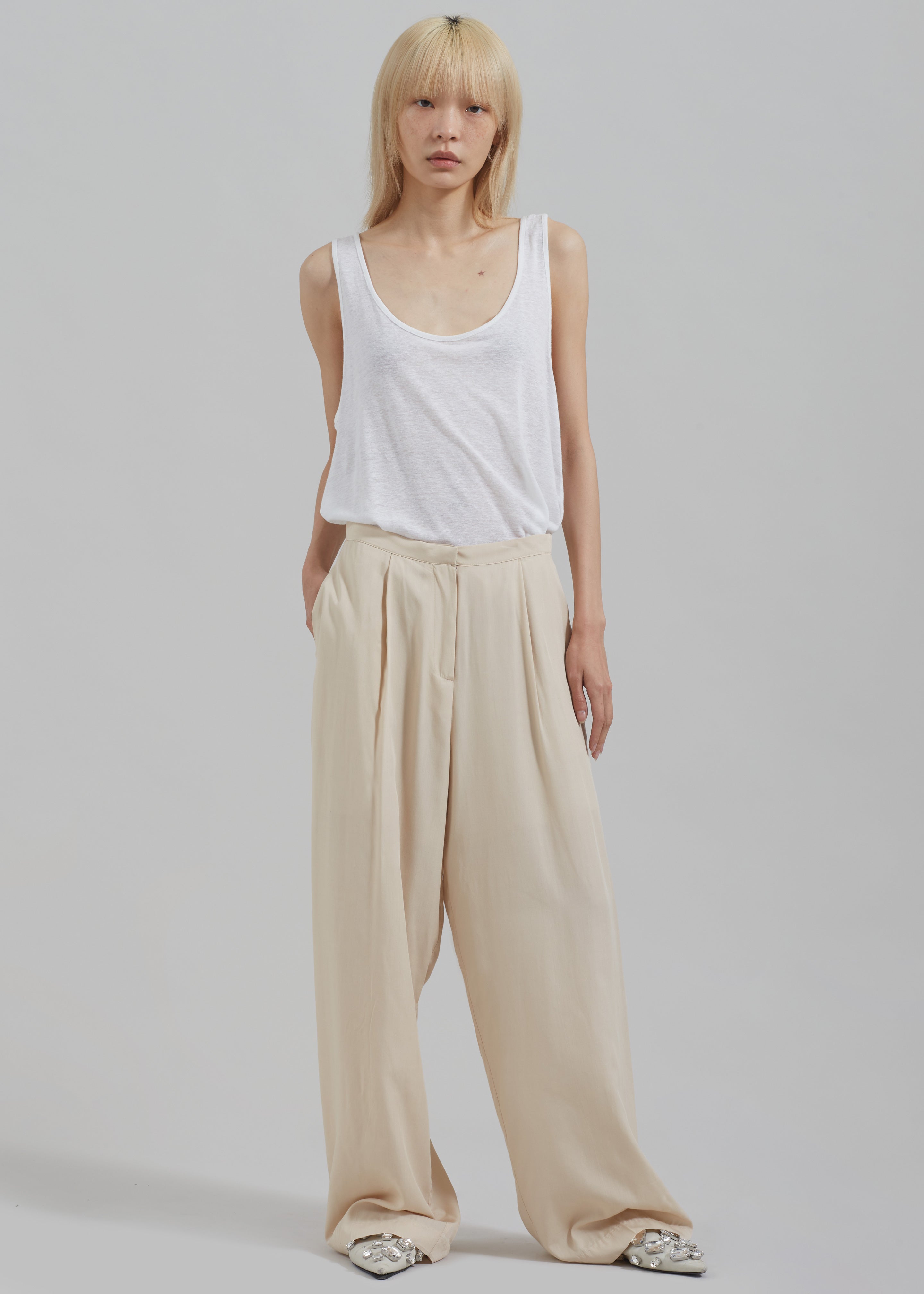 Colyn Trousers - Beige - 1