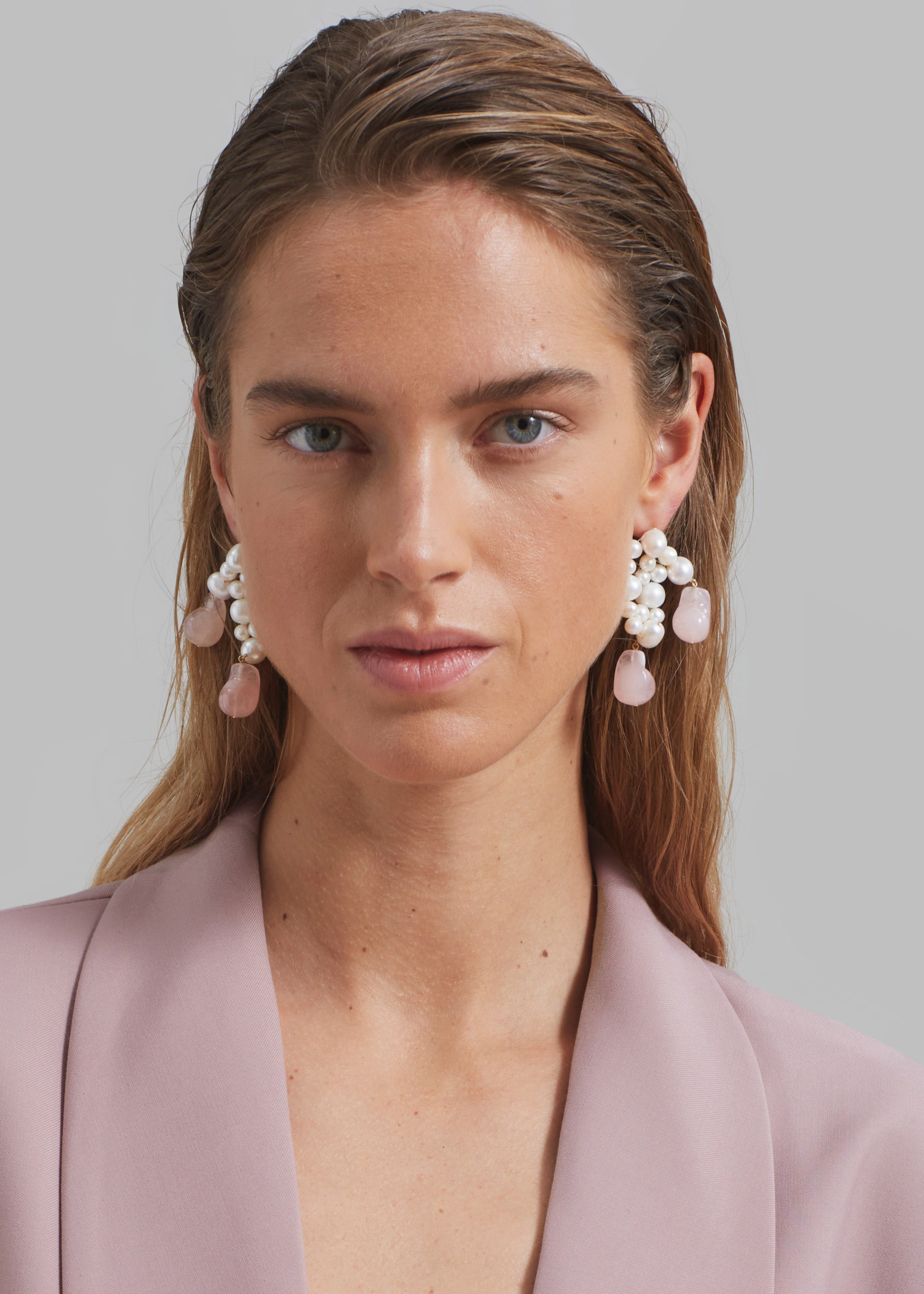 Completedworks What's The Second Big Idea Earrings - Rose Quartz - 4