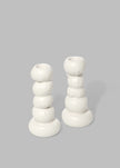 Completedworks Set of 2 Candlesticks - Matte White