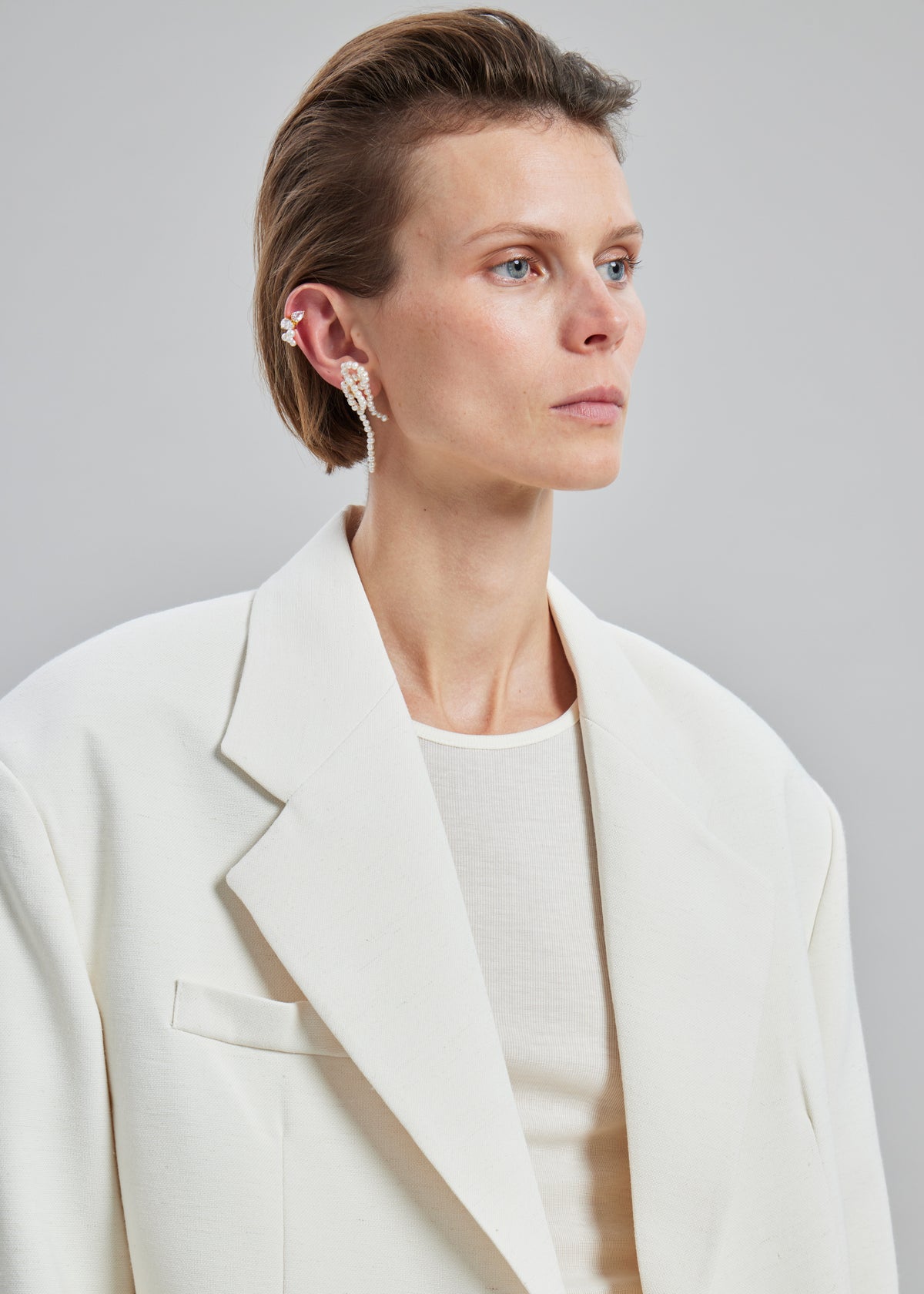 Completedworks The Break Between The Clouds Earrings - White - 9