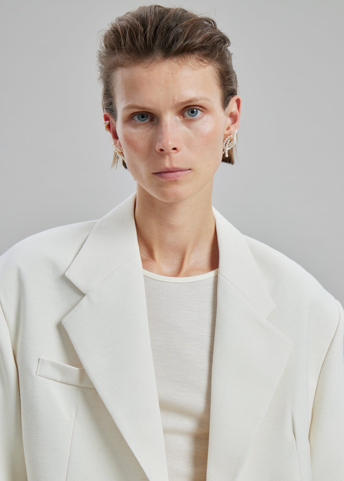 Completedworks The Break Between The Clouds Earrings - White - 8