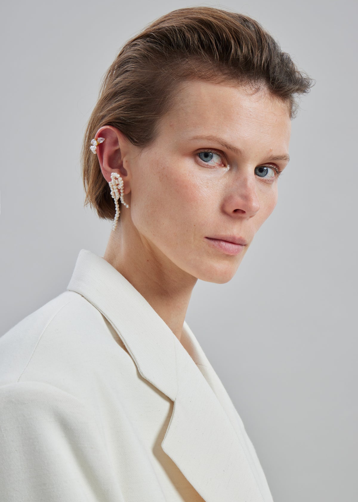 Completedworks The Break Between The Clouds Earrings - White - 3